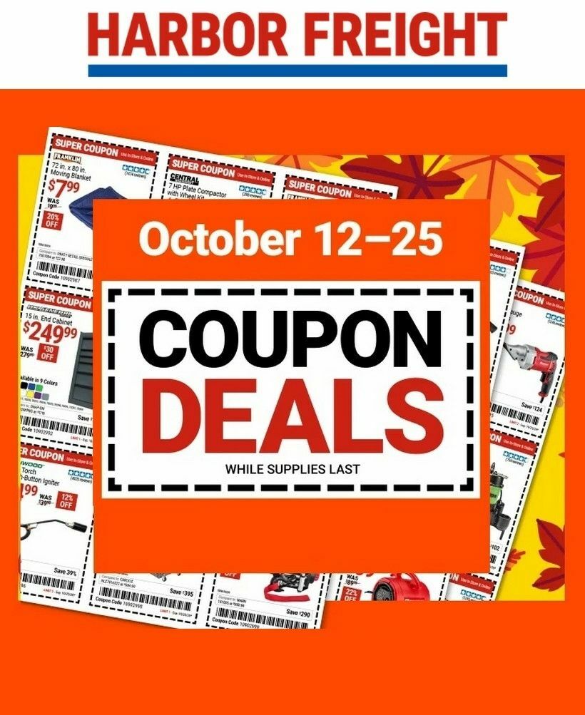 Harbor Freight Tools Weekly Ad from October 12