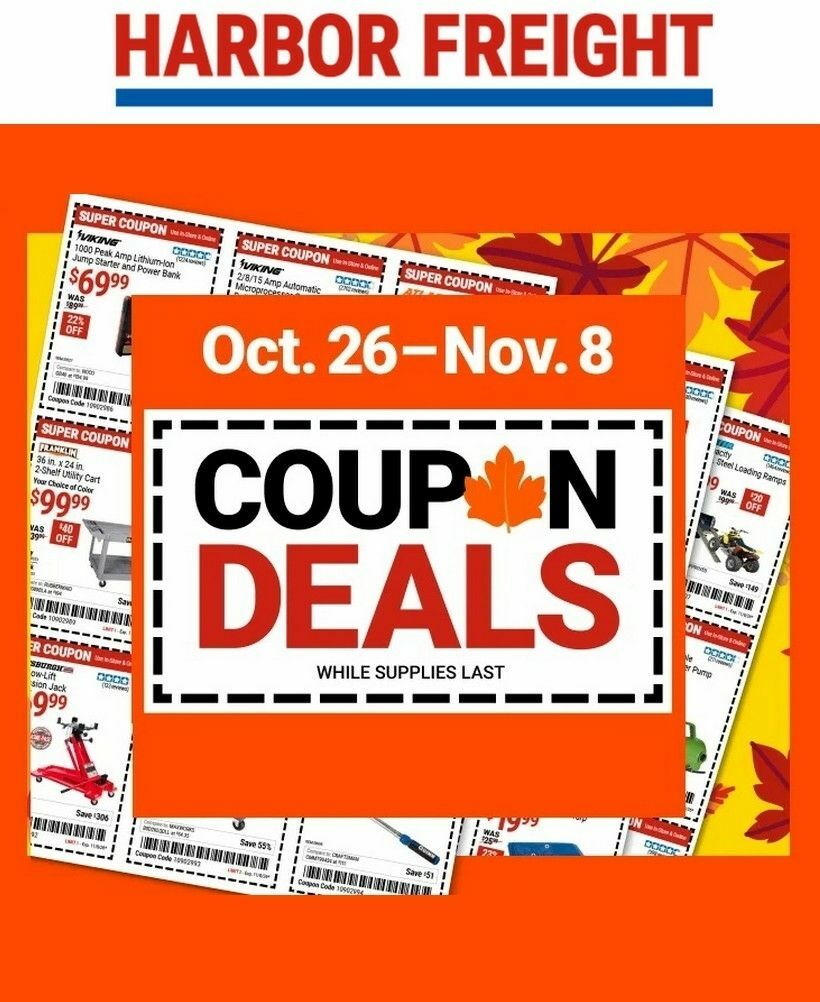 Harbor Freight Tools Weekly Ad from October 26