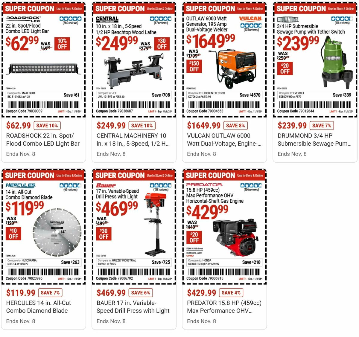Harbor Freight Tools Weekly Ad from October 26
