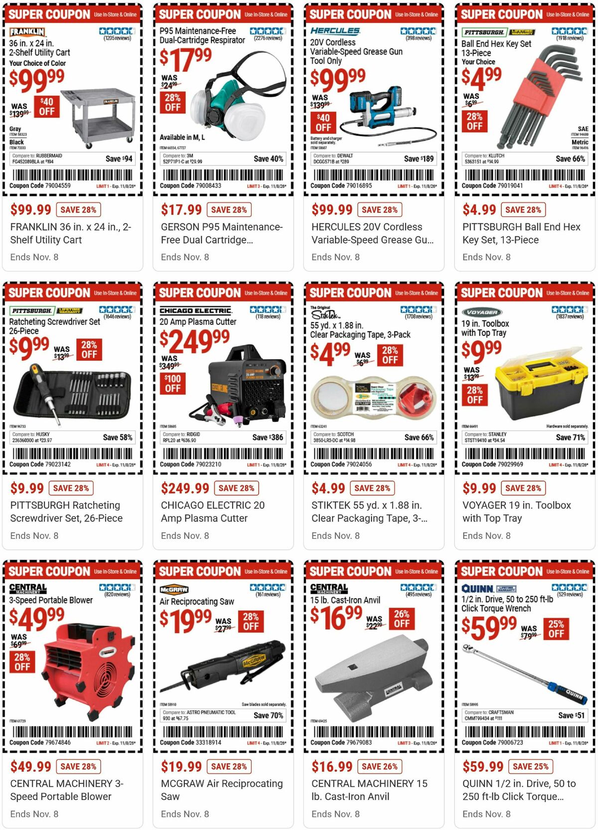 Harbor Freight Tools Weekly Ad from October 26