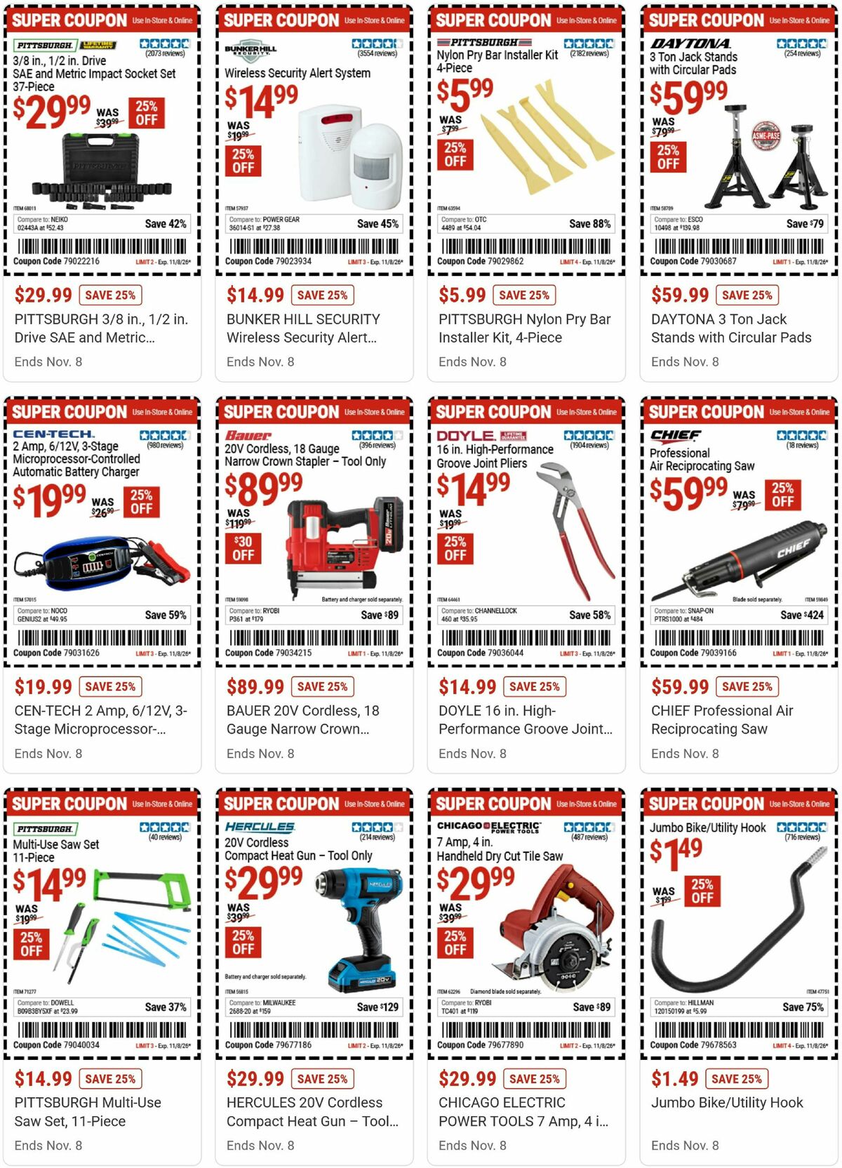 Harbor Freight Tools Weekly Ad from October 26
