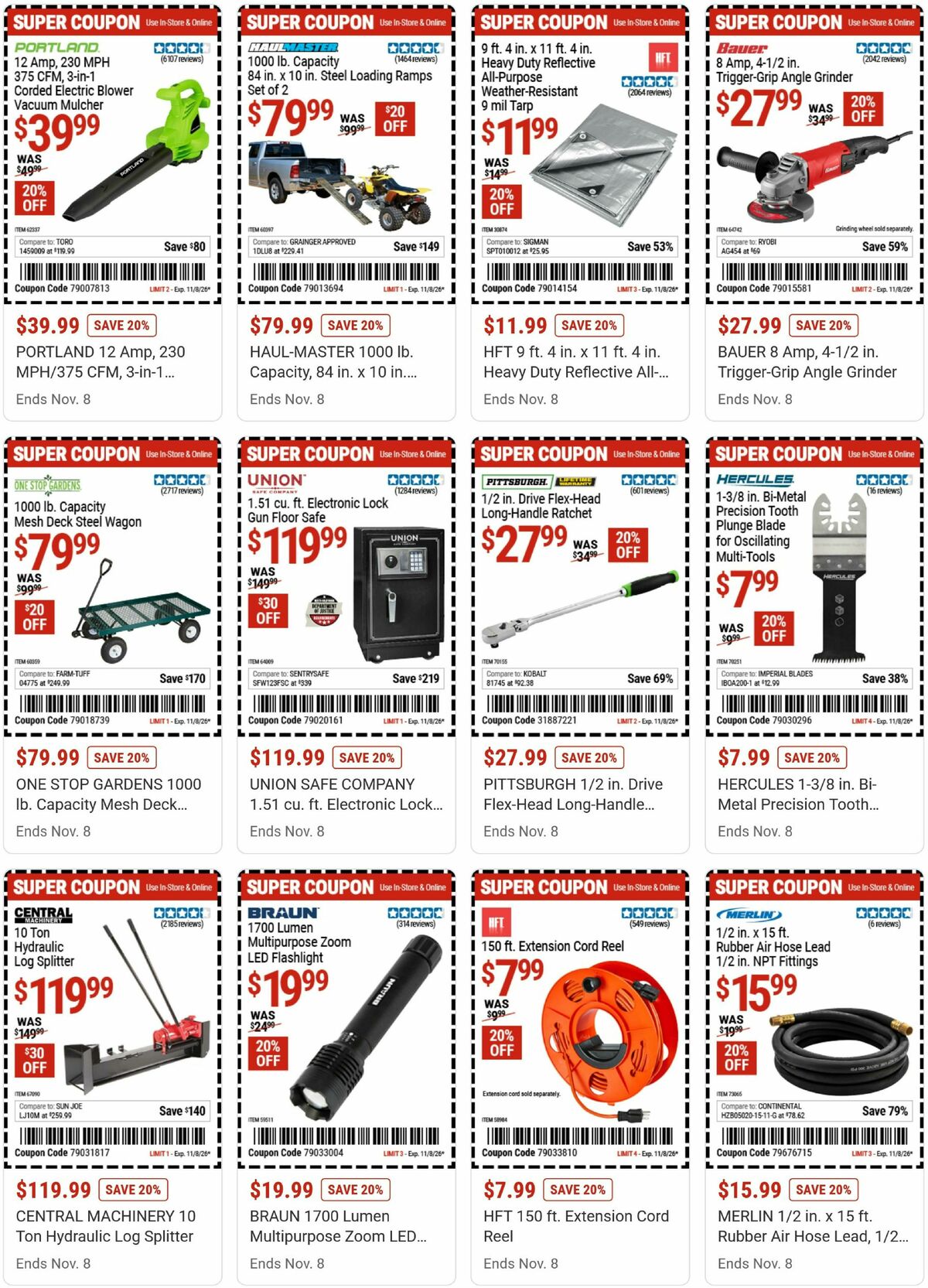 Harbor Freight Tools Weekly Ad from October 26