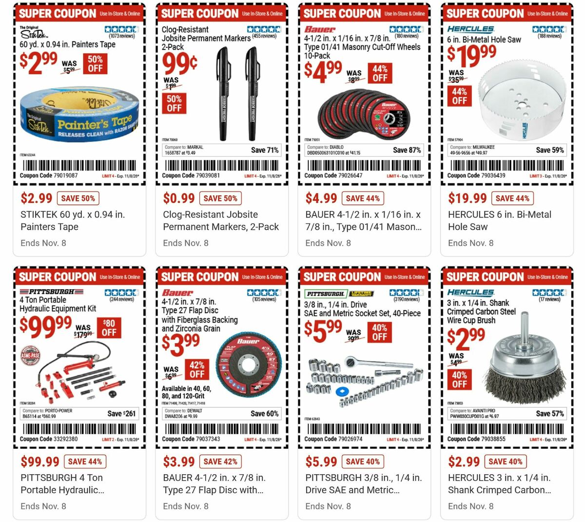 Harbor Freight Tools Weekly Ad from October 26