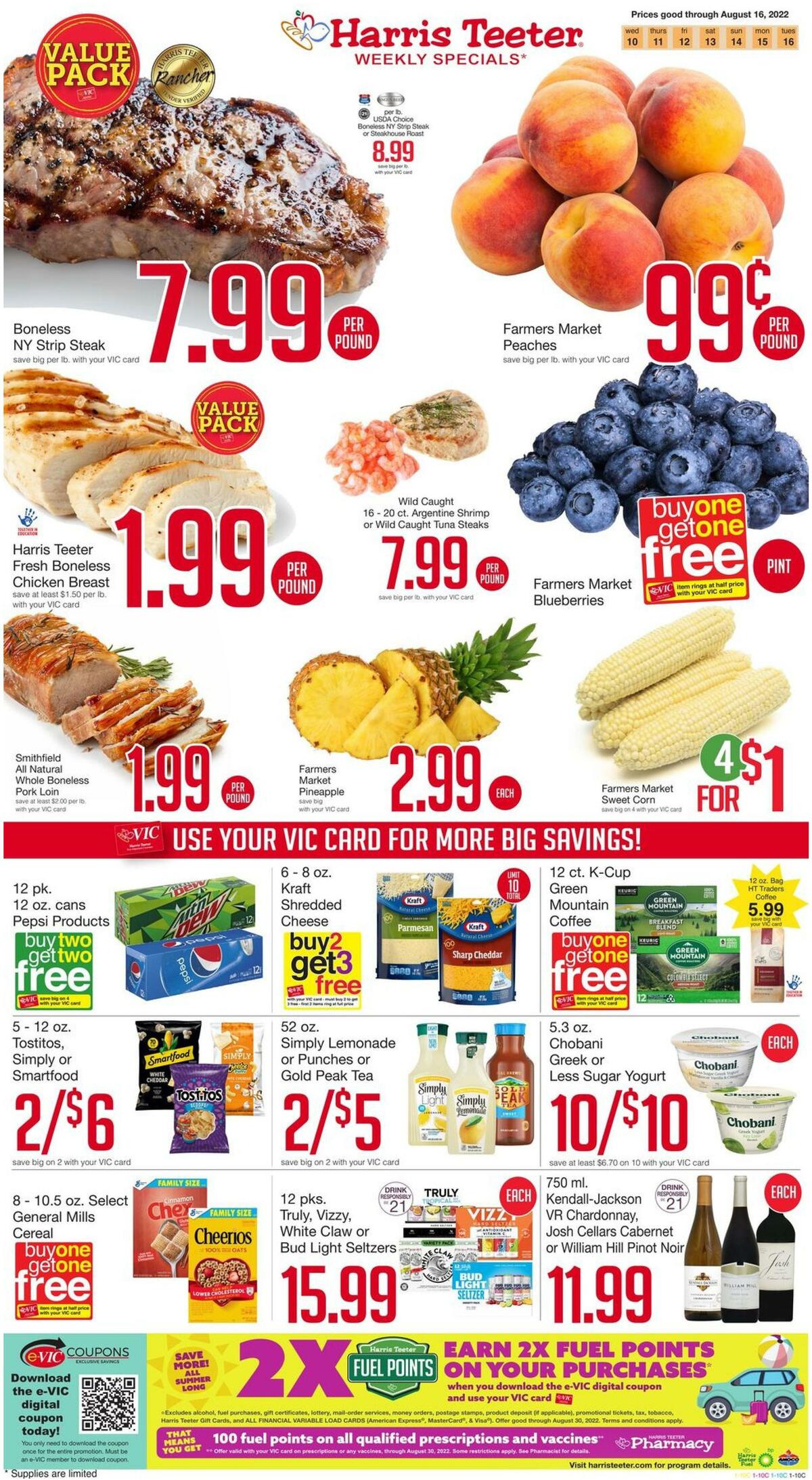 Harris Teeter Weekly Ad from August 10