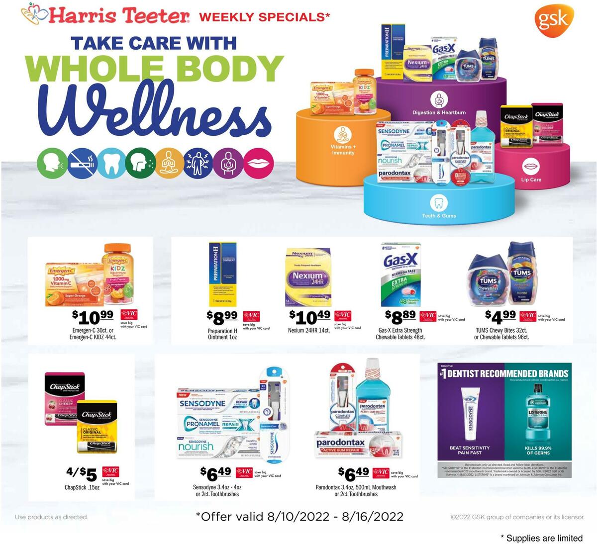 Harris Teeter Weekly Ad from August 10