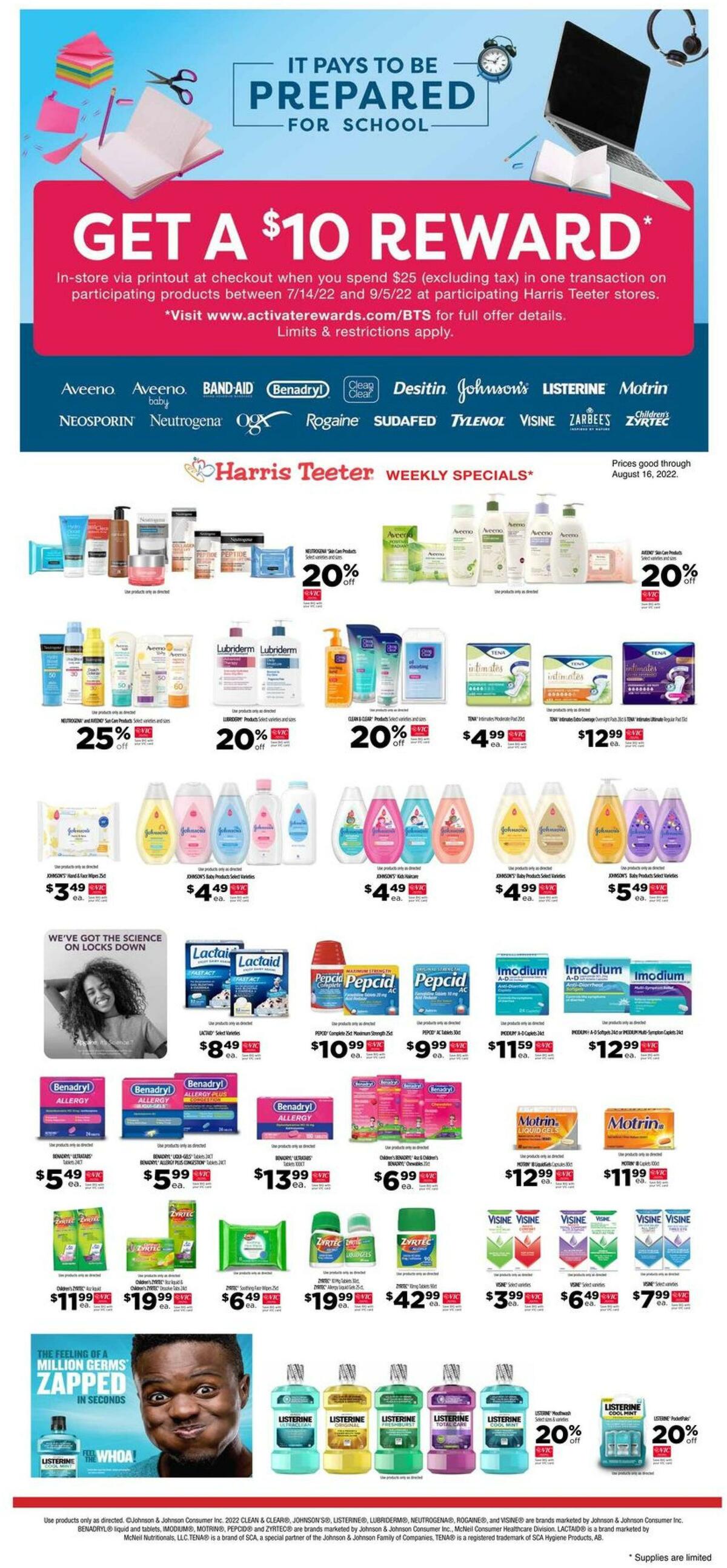 Harris Teeter Weekly Ad from August 10