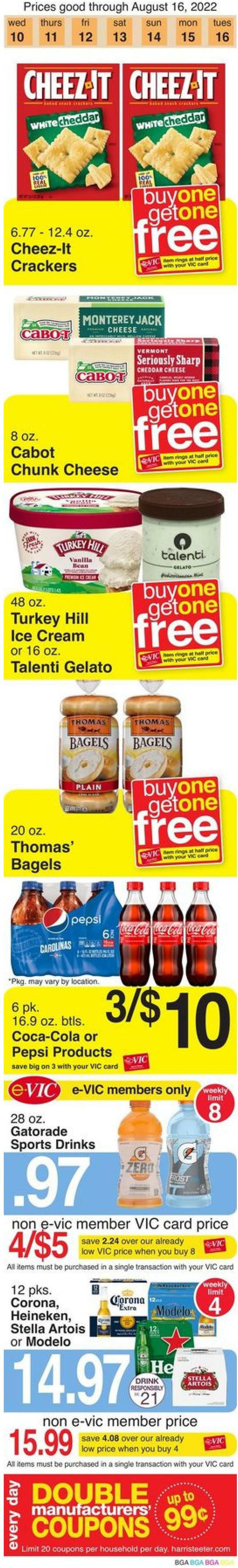 Harris Teeter Weekly Ad from August 10