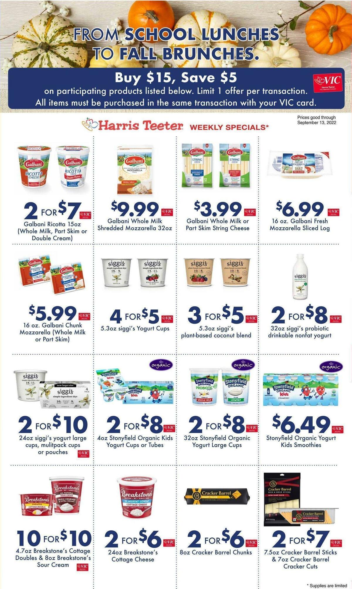 Harris Teeter Weekly Ad from September 7