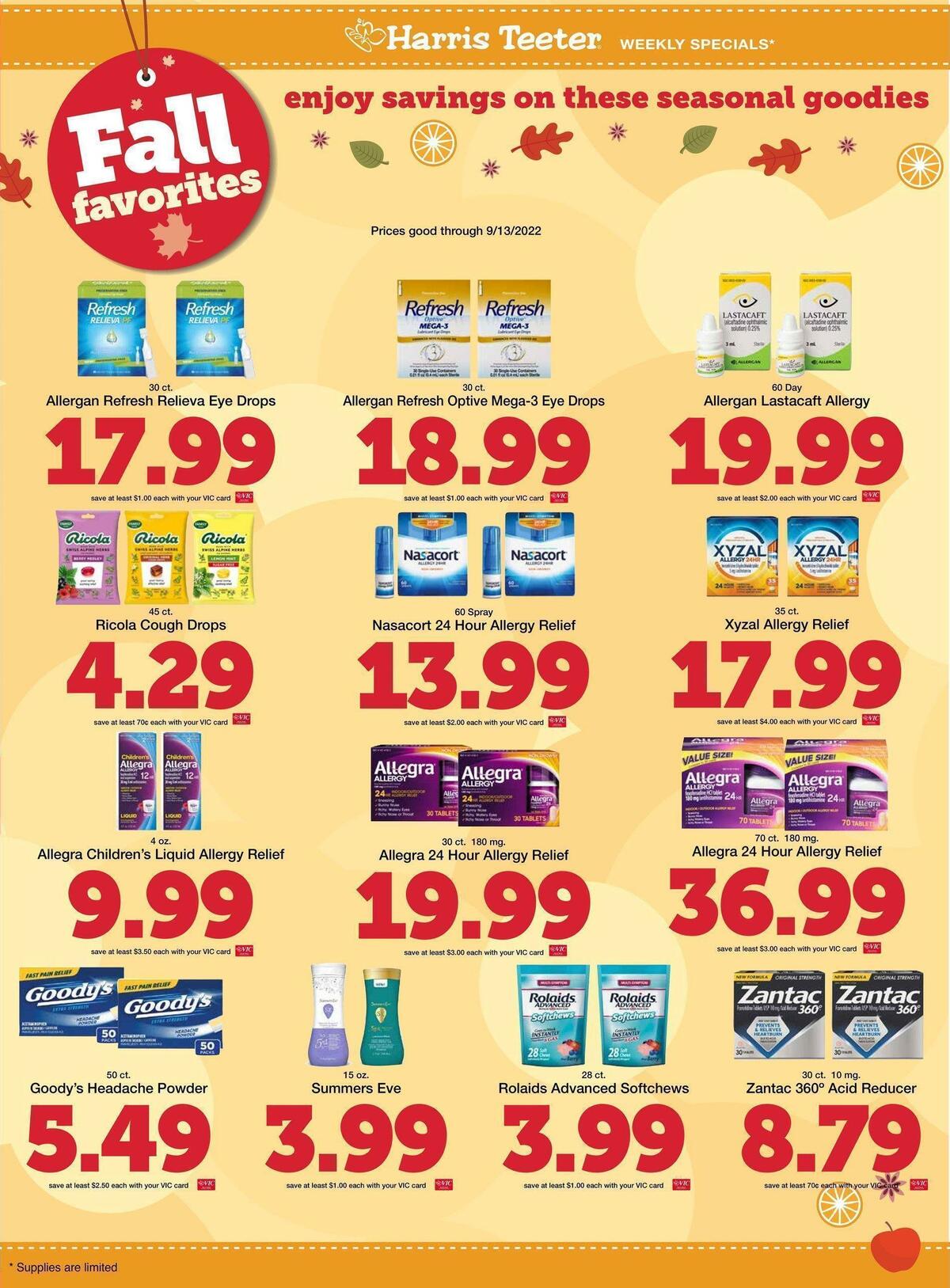 Harris Teeter Weekly Ad from September 7