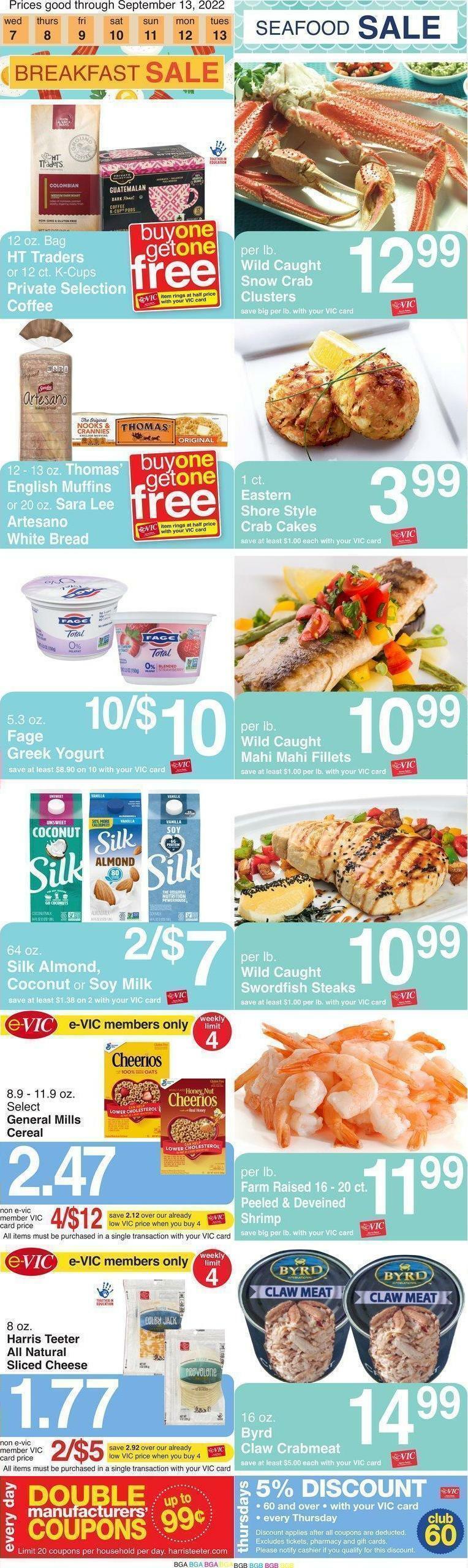 Harris Teeter Weekly Ad from September 7