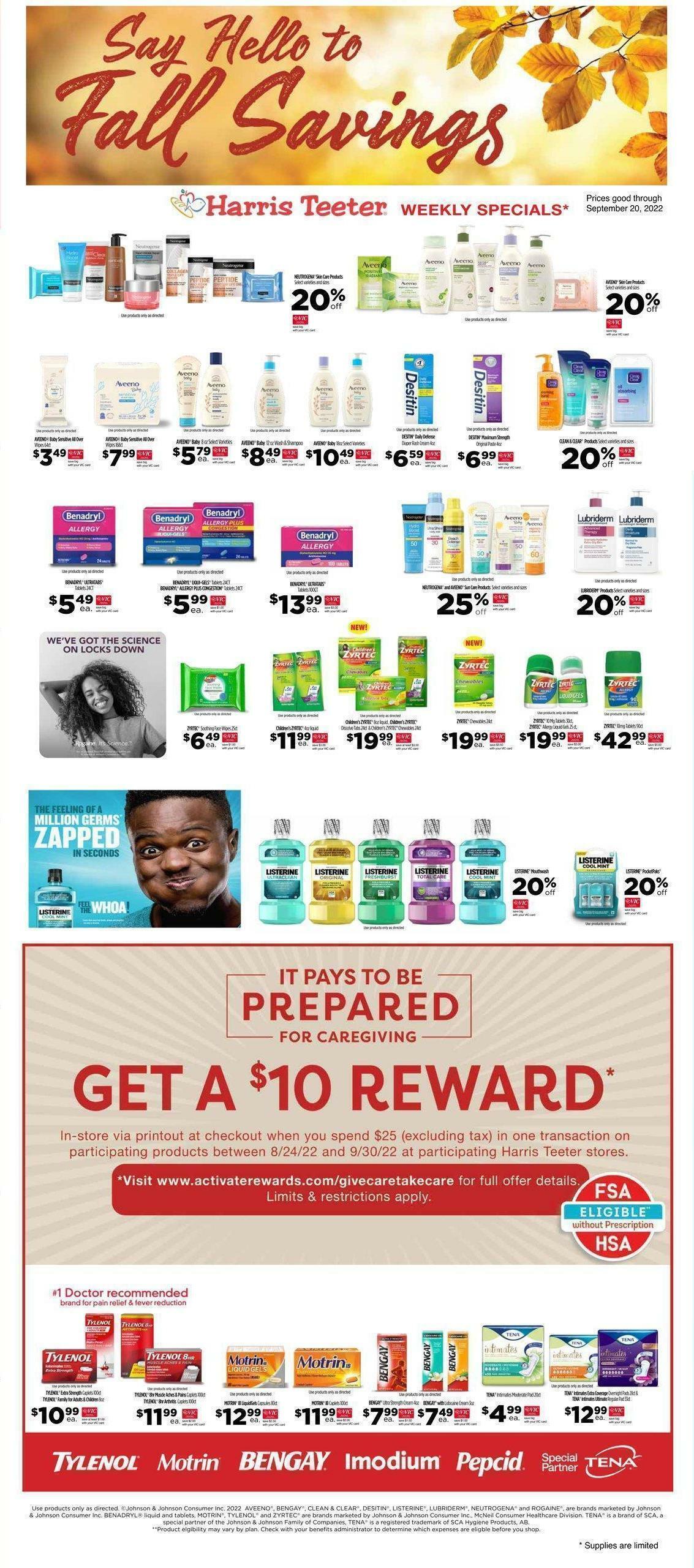 Harris Teeter Weekly Ad from September 14