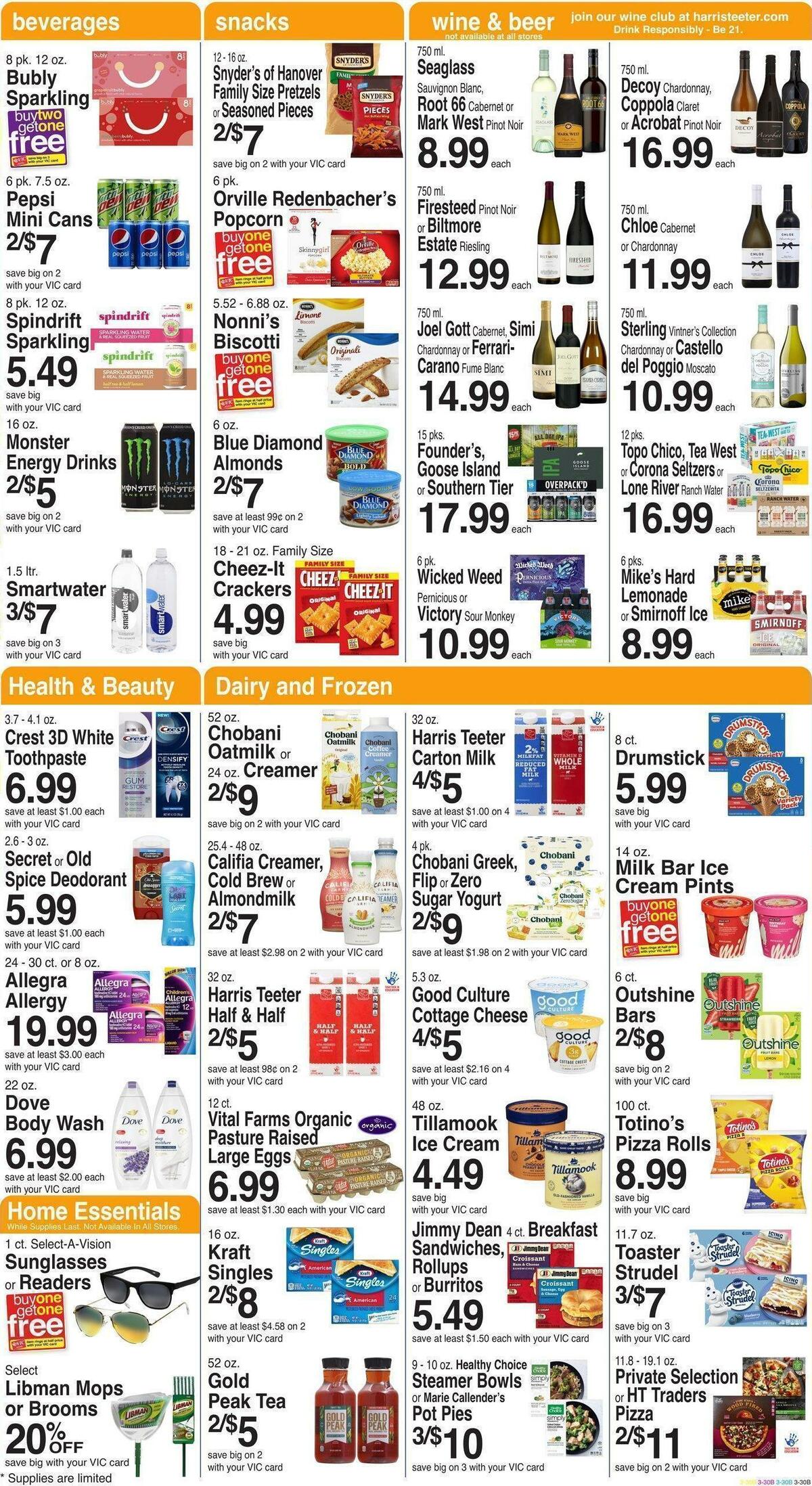 Harris Teeter Weekly Ad from September 14