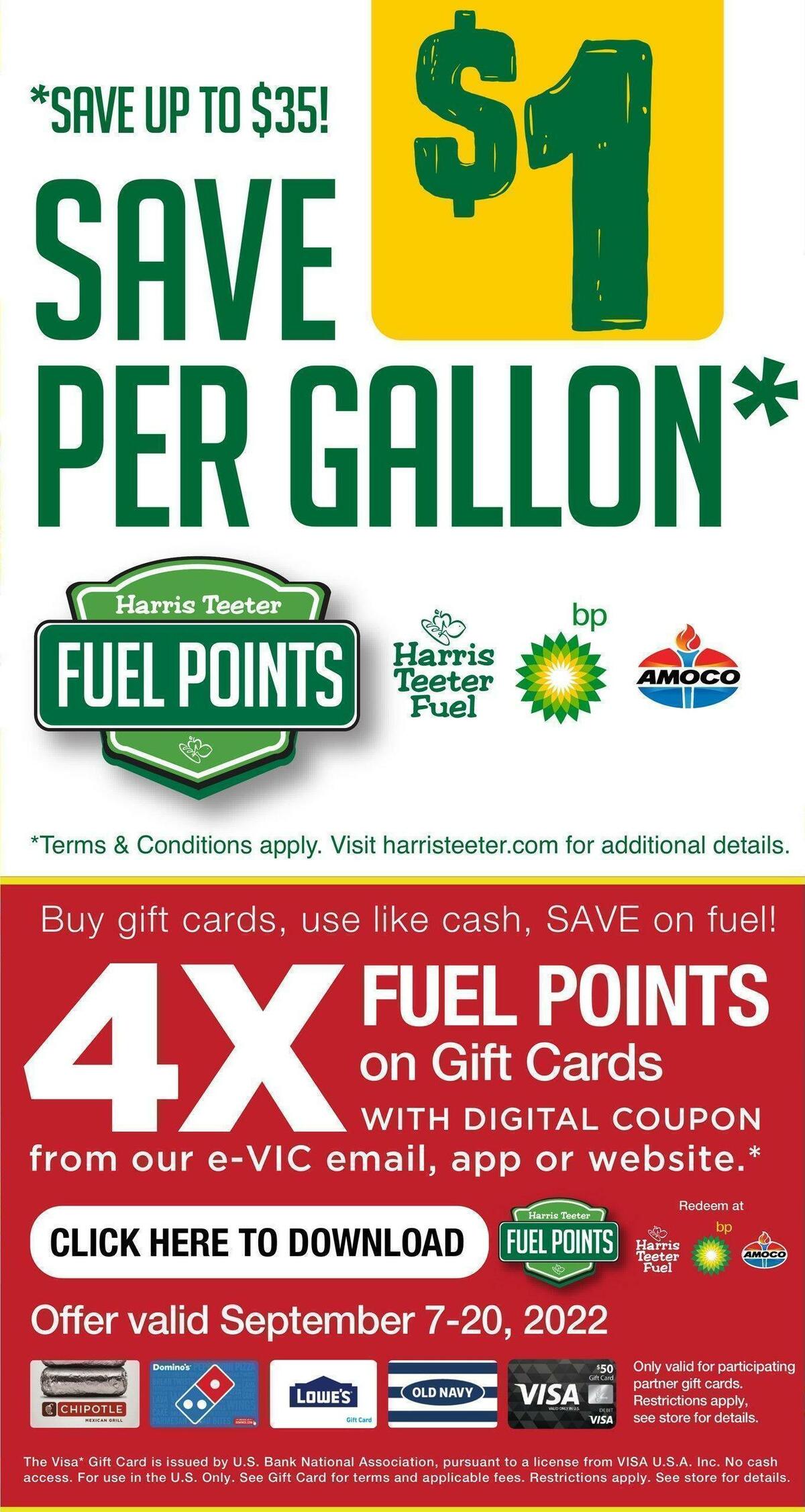 Harris Teeter Weekly Ad from September 14