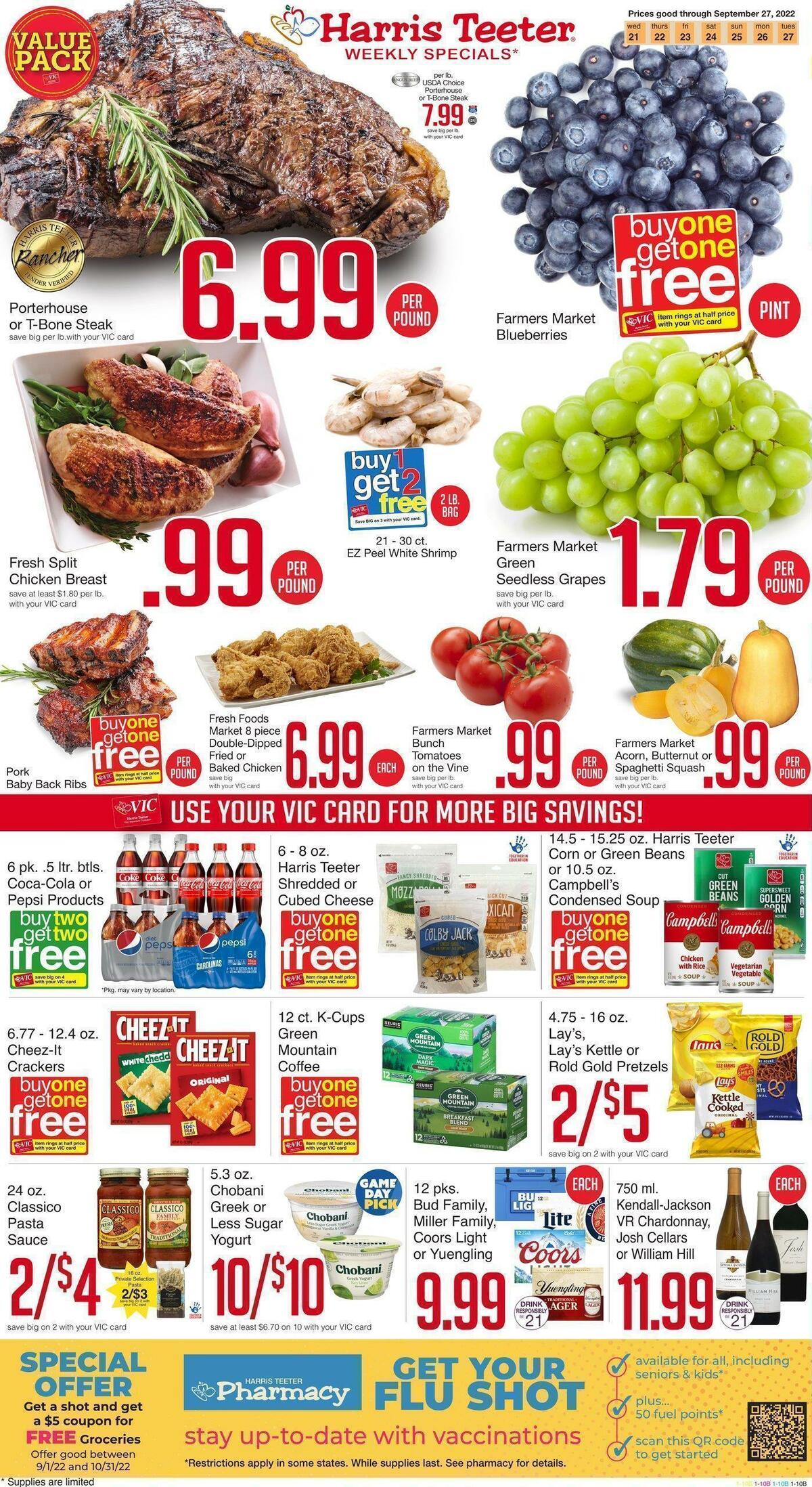 Harris Teeter Weekly Ad from September 21