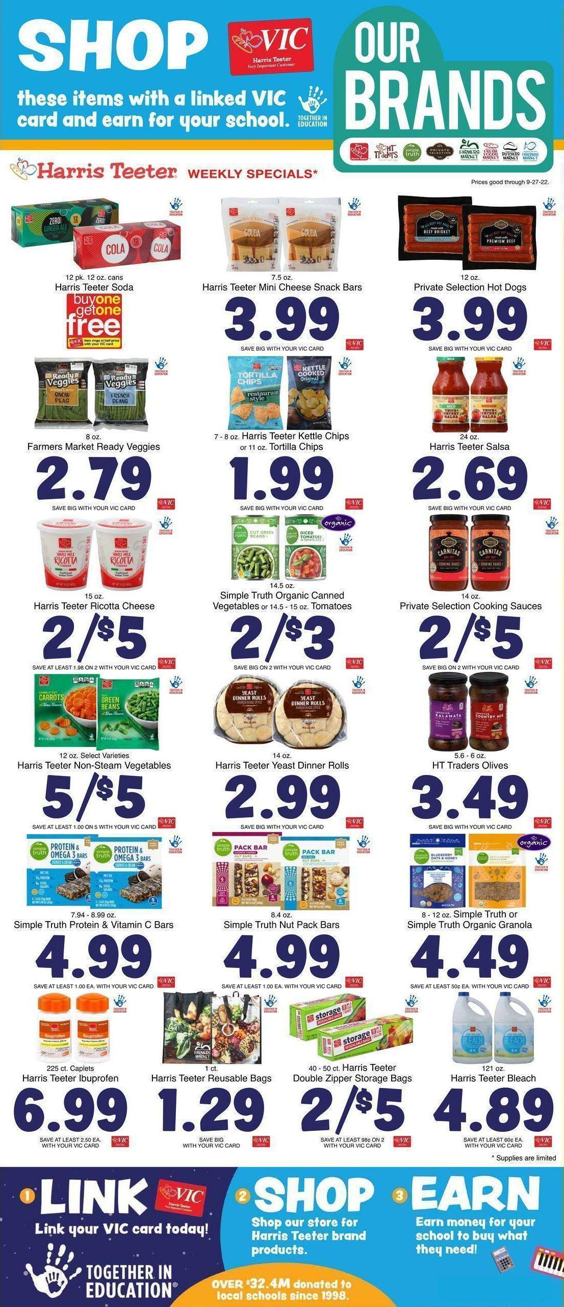 Harris Teeter Weekly Ad from September 21