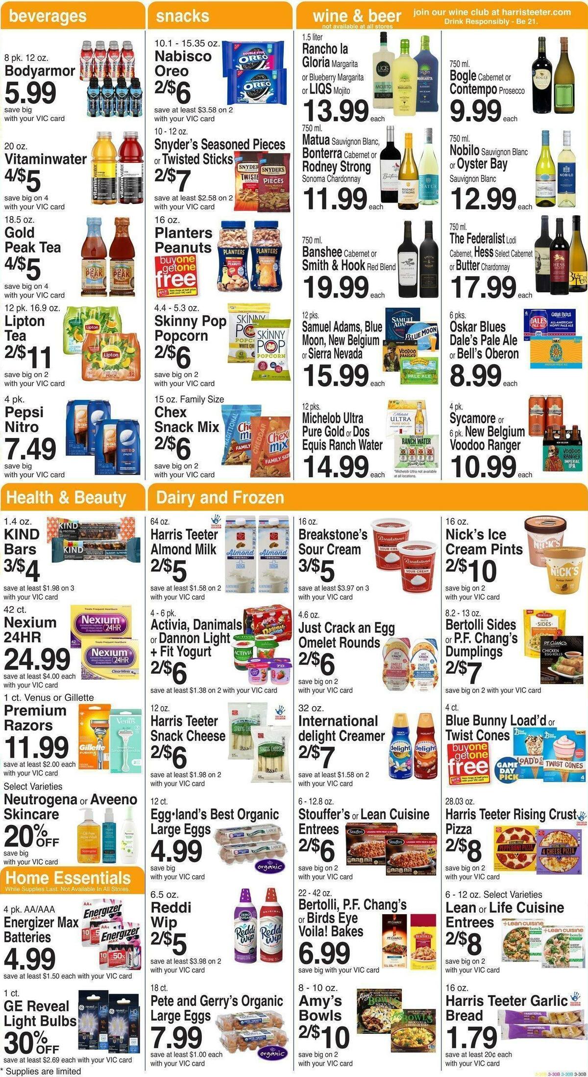 Harris Teeter Weekly Ad from September 21