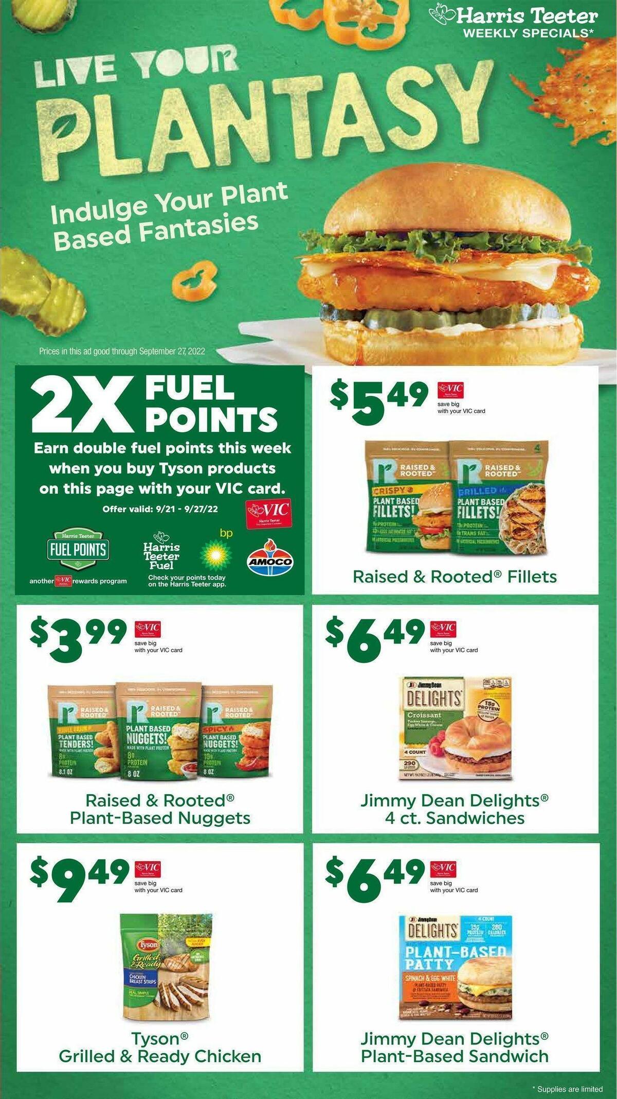 Harris Teeter Weekly Ad from September 21