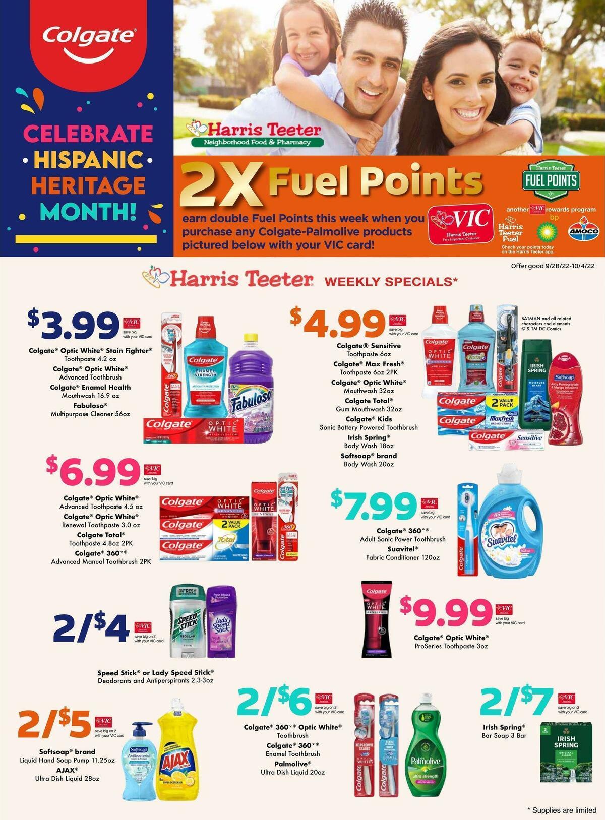 Harris Teeter Weekly Ad from September 28