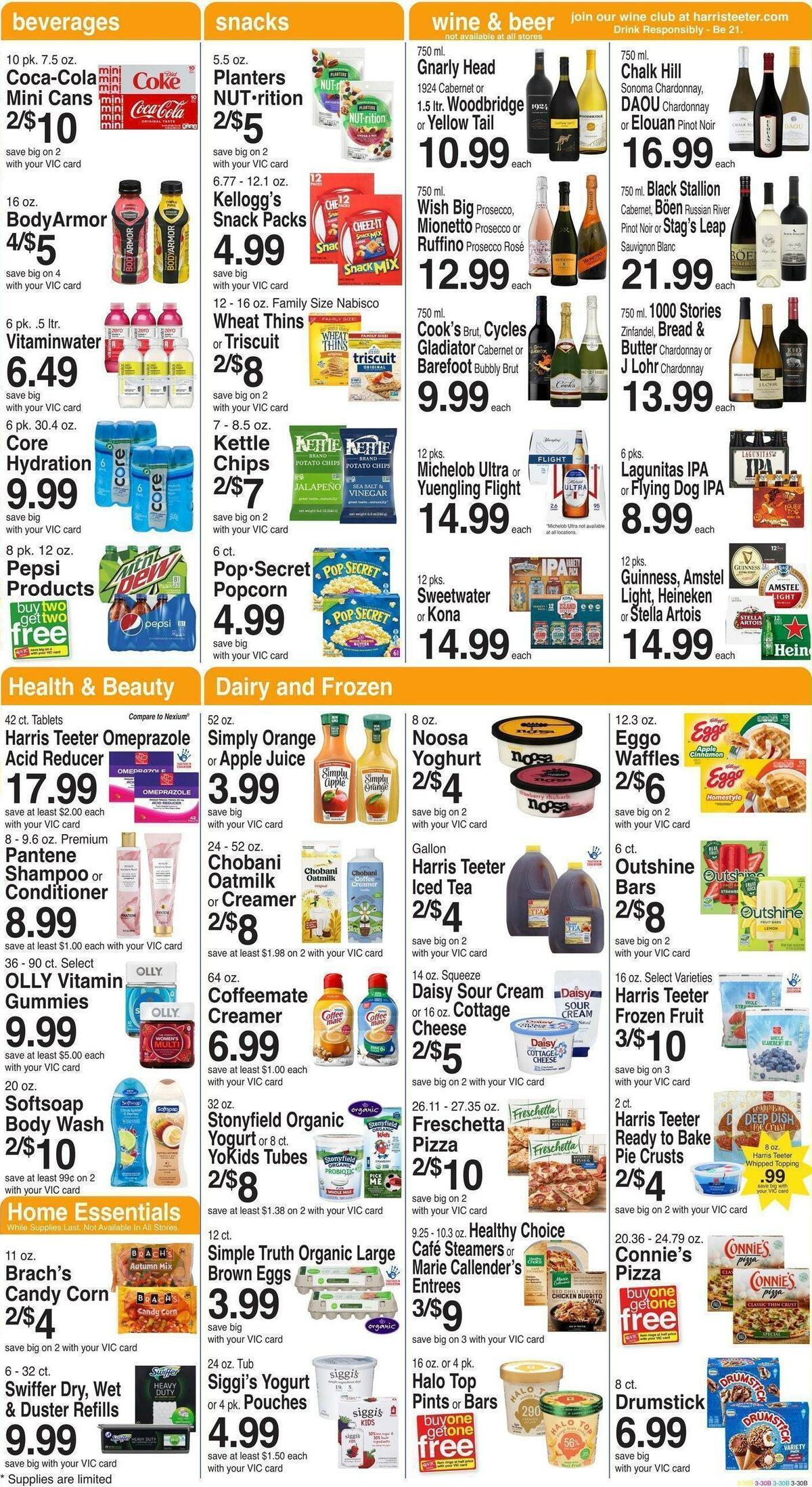 Harris Teeter Weekly Ad from September 28