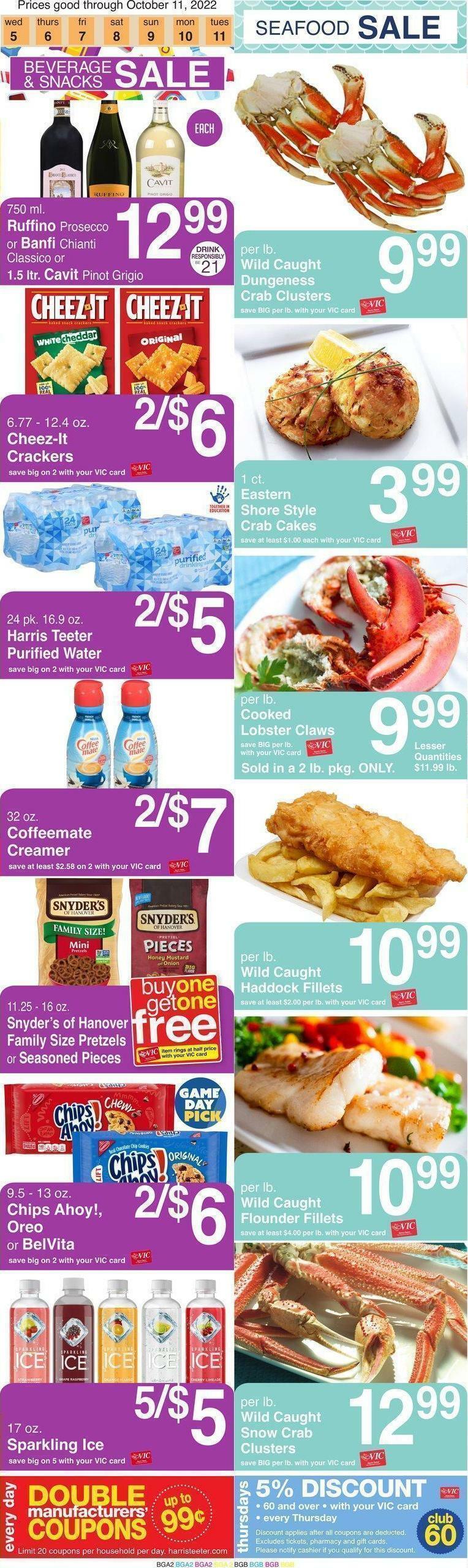 Harris Teeter Weekly Ad from October 5