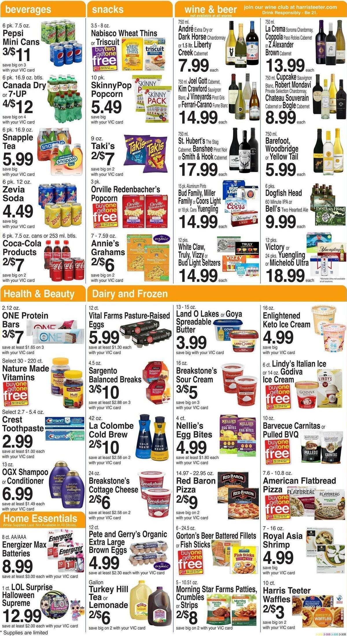 Harris Teeter Weekly Ad from October 5