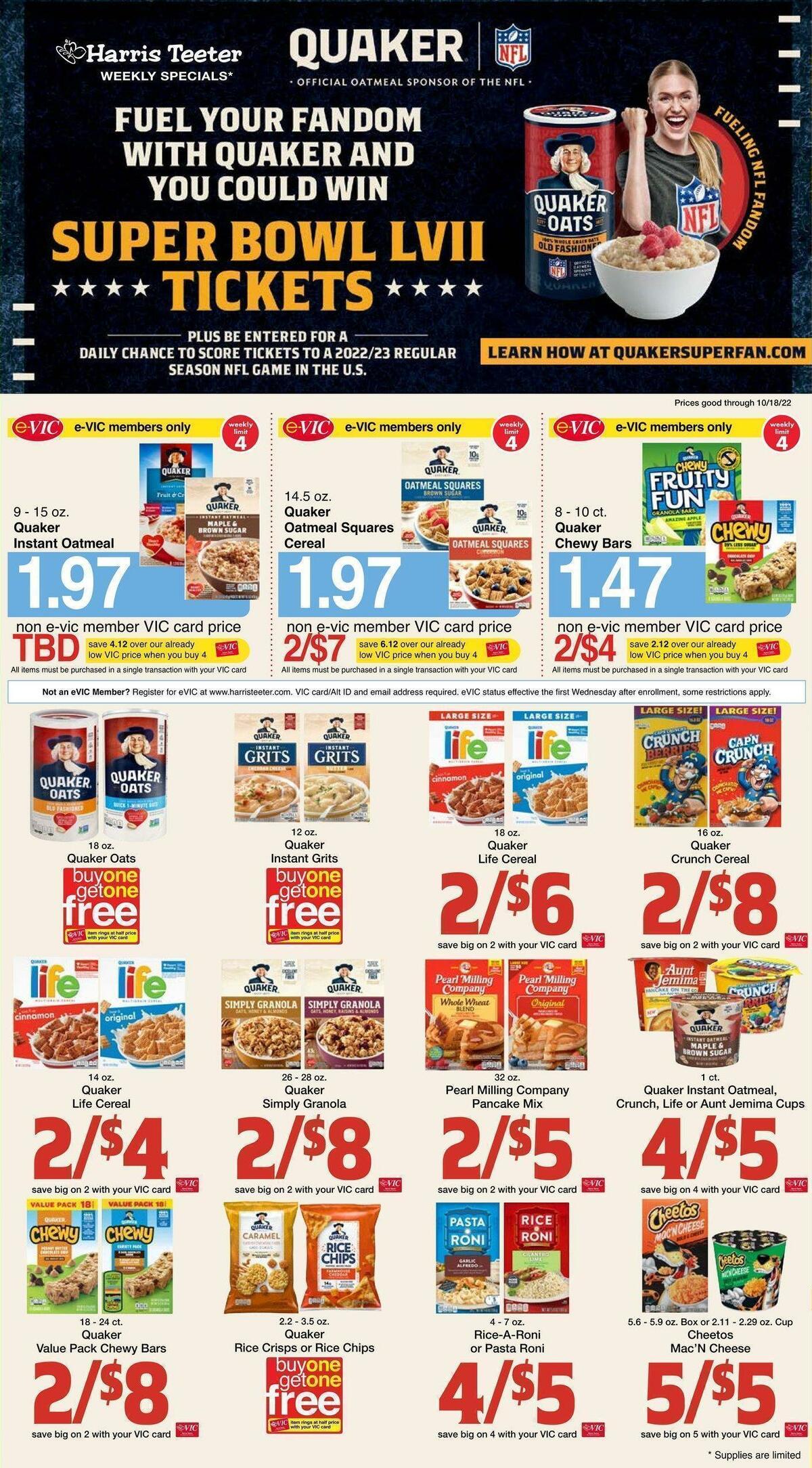 Harris Teeter Weekly Ad from October 12