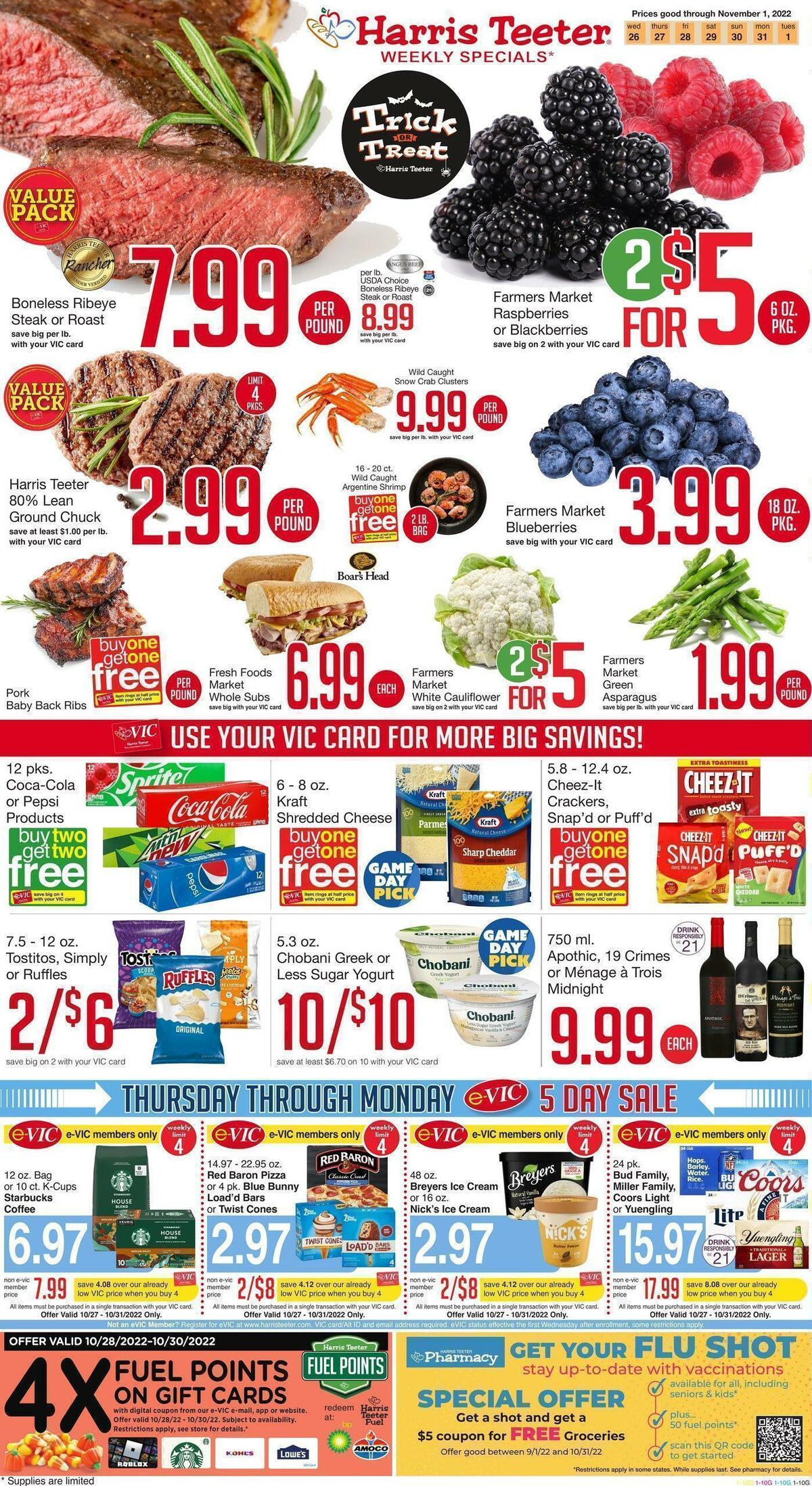 Harris Teeter Weekly Ad from October 26