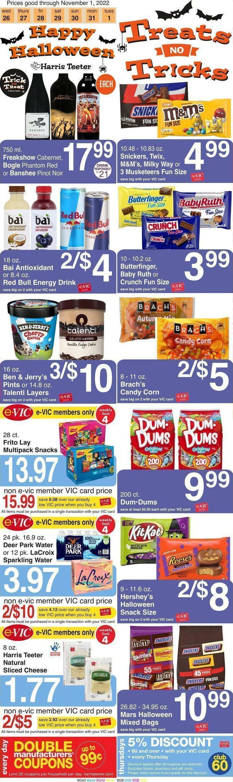 Harris Teeter Weekly Ad from October 26