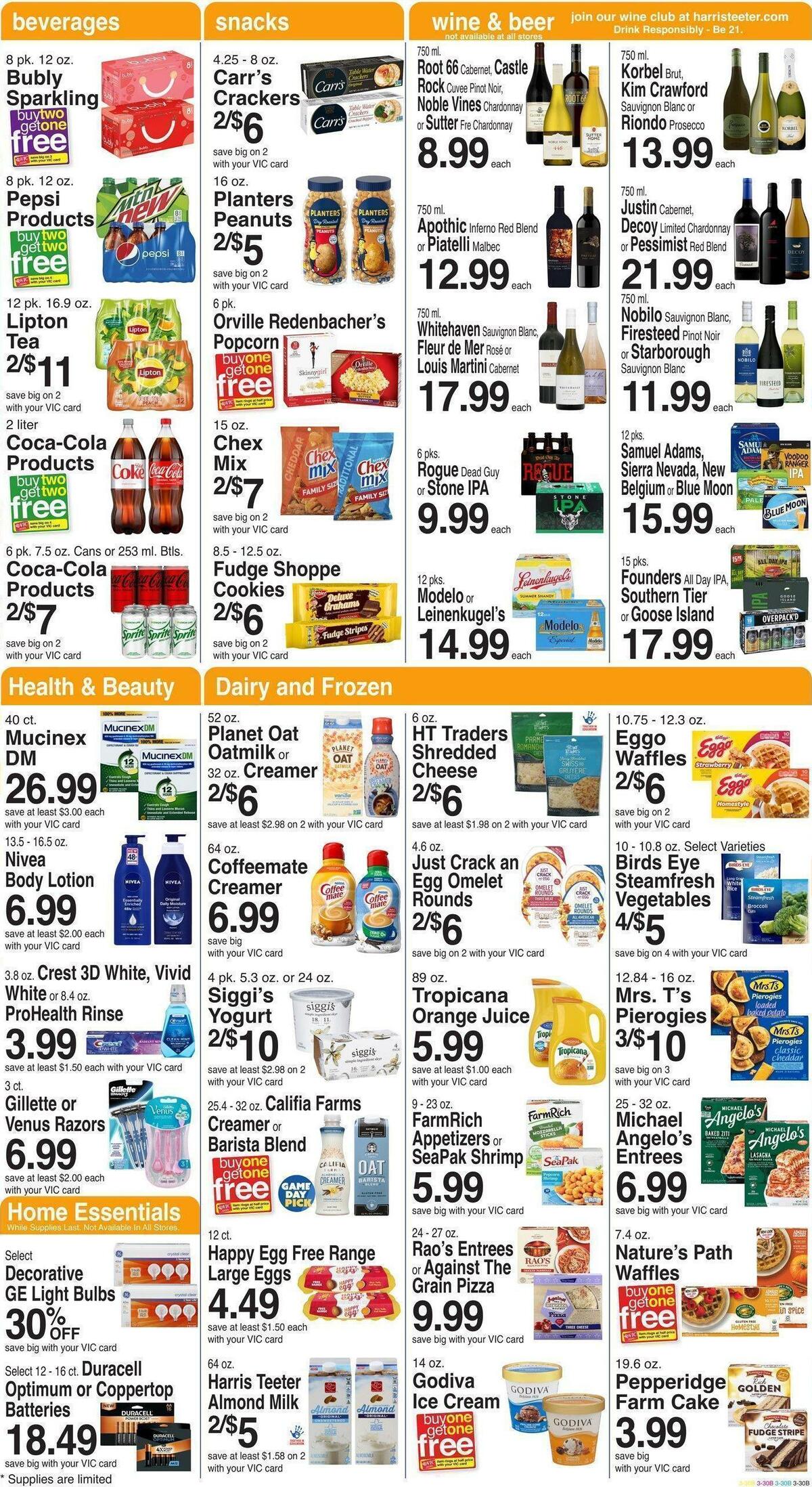 Harris Teeter Weekly Ad from October 26