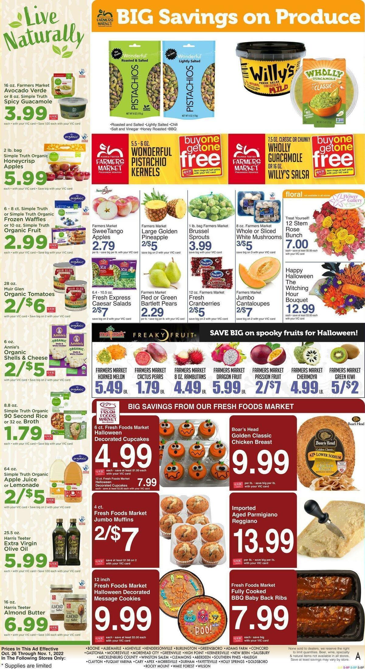 Harris Teeter Weekly Ad from October 26