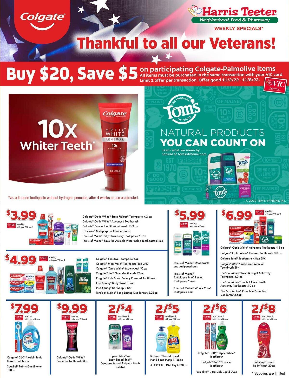 Harris Teeter Weekly Ad from November 2