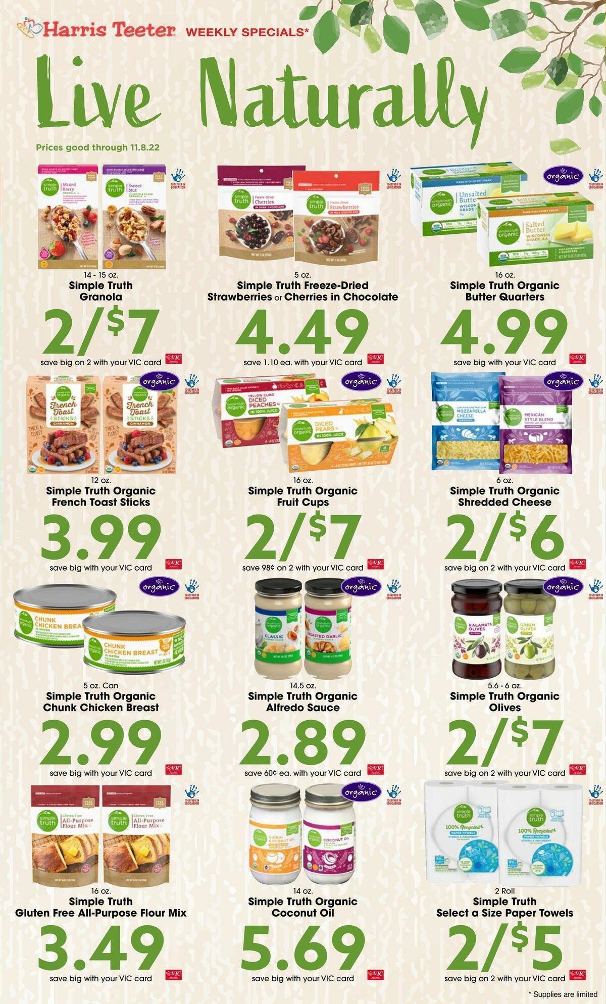 Harris Teeter Weekly Ad from November 2