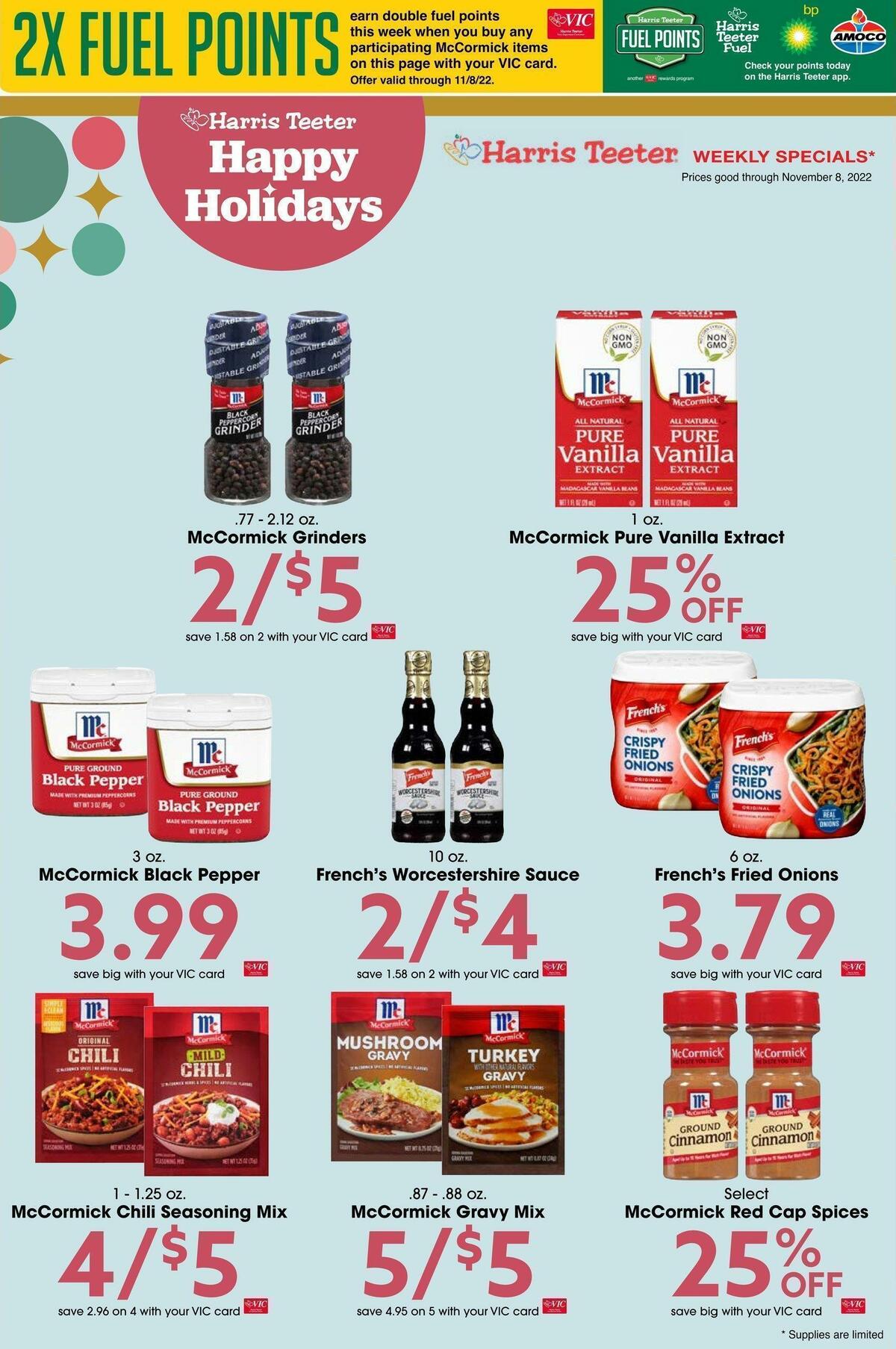 Harris Teeter Weekly Ad from November 2