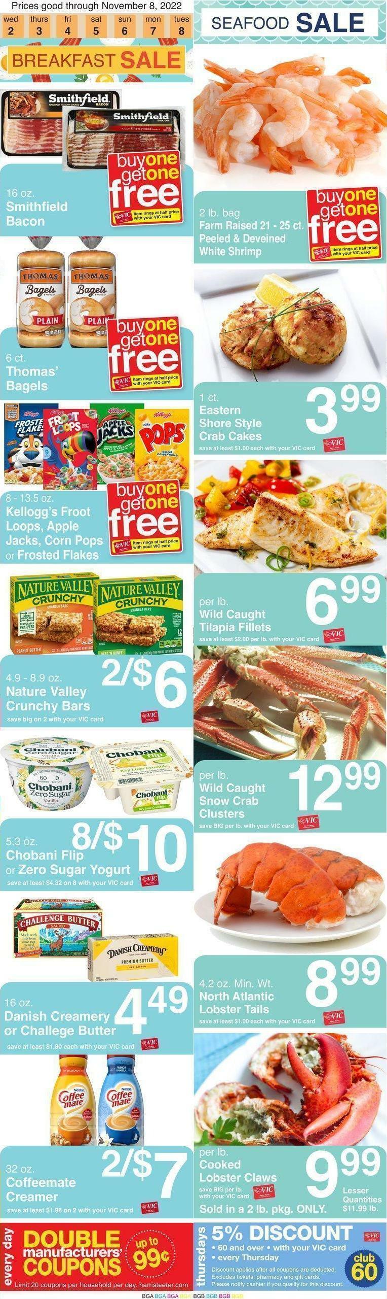 Harris Teeter Weekly Ad from November 2