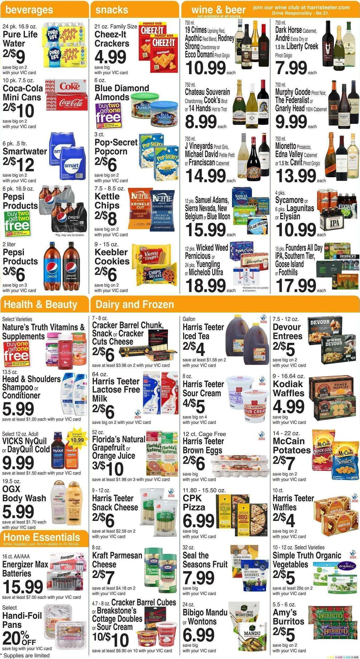 Harris Teeter Weekly Ad from November 2