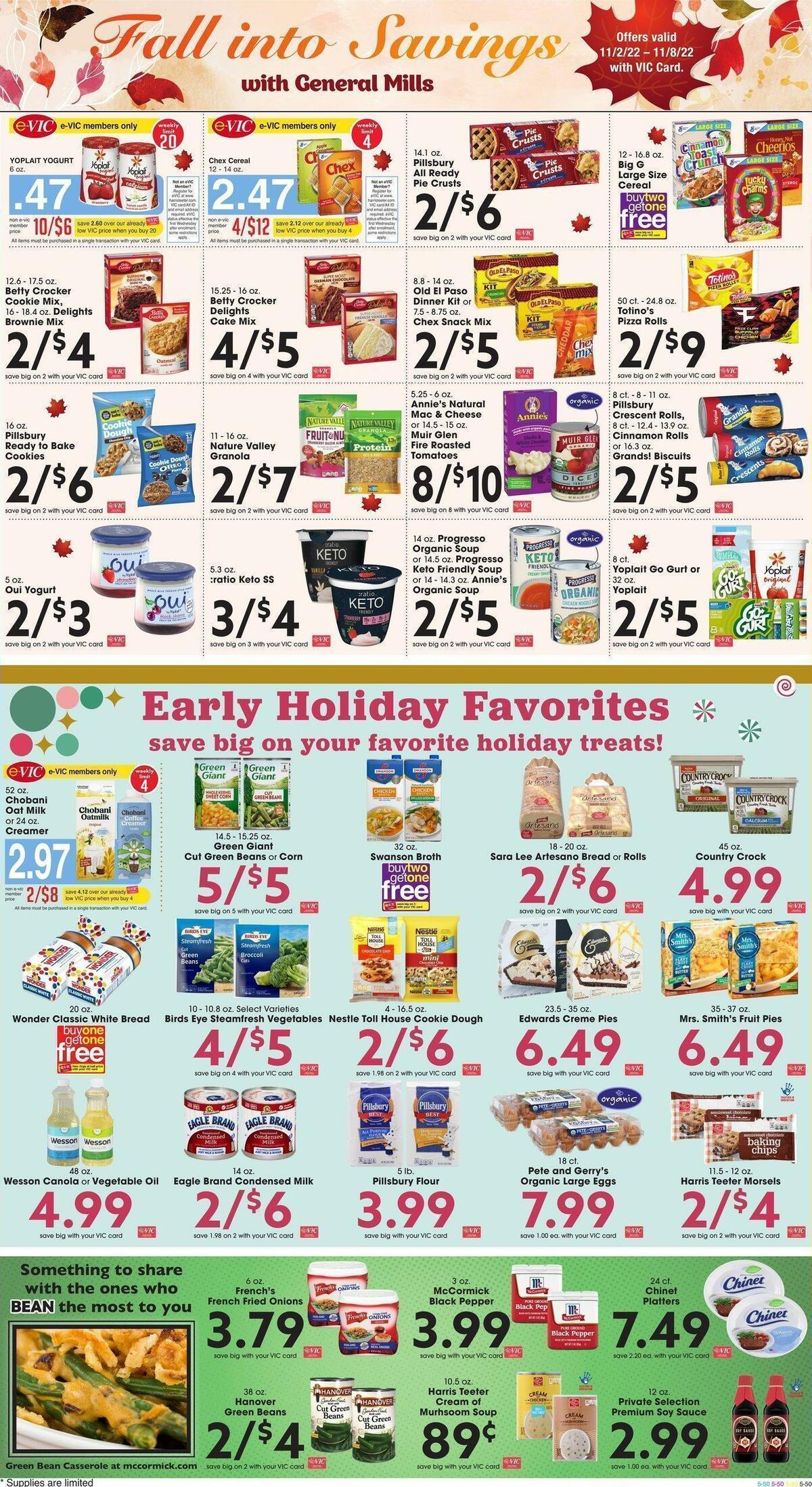Harris Teeter Weekly Ad from November 2