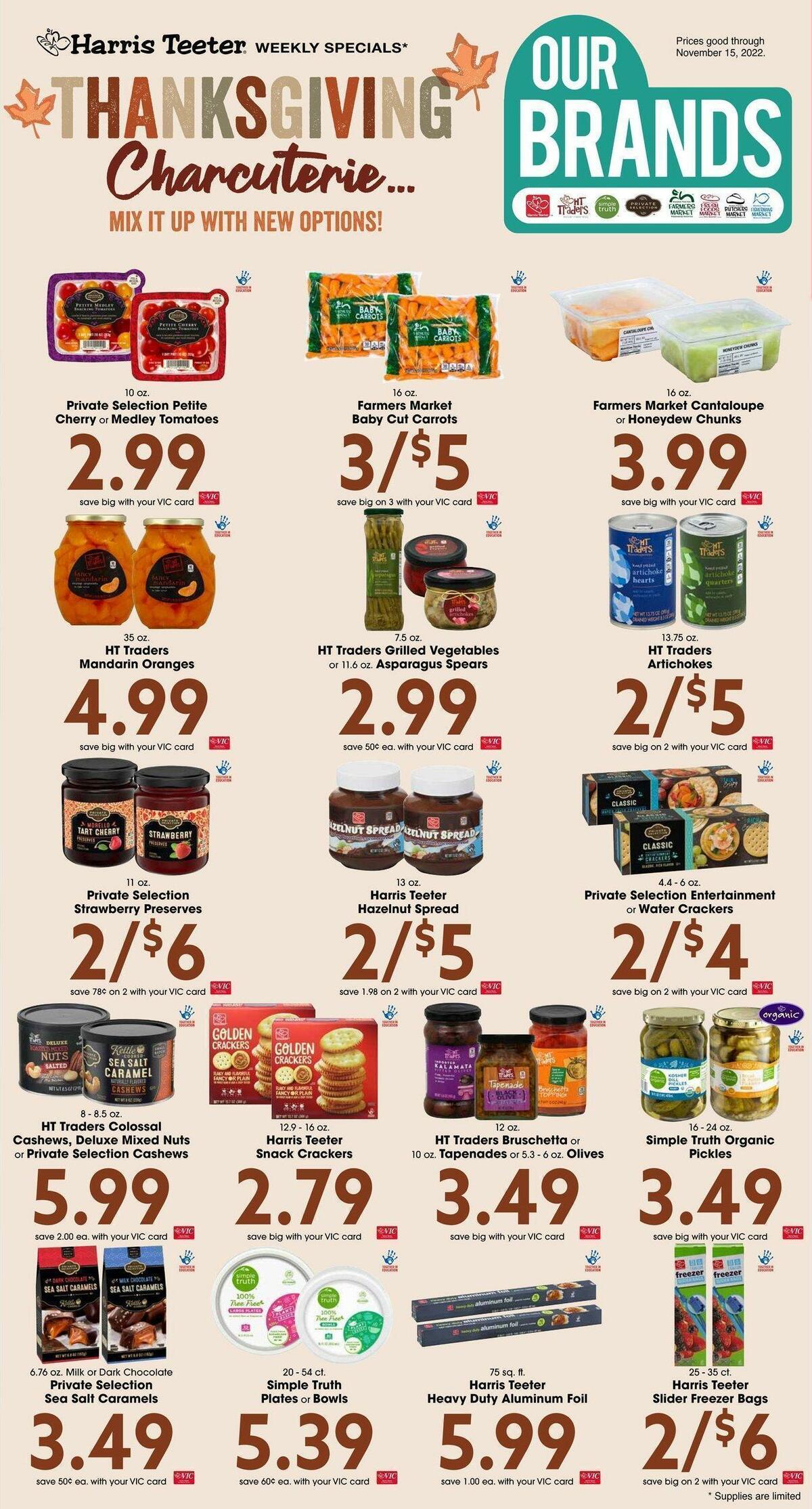 Harris Teeter Weekly Ad from November 9