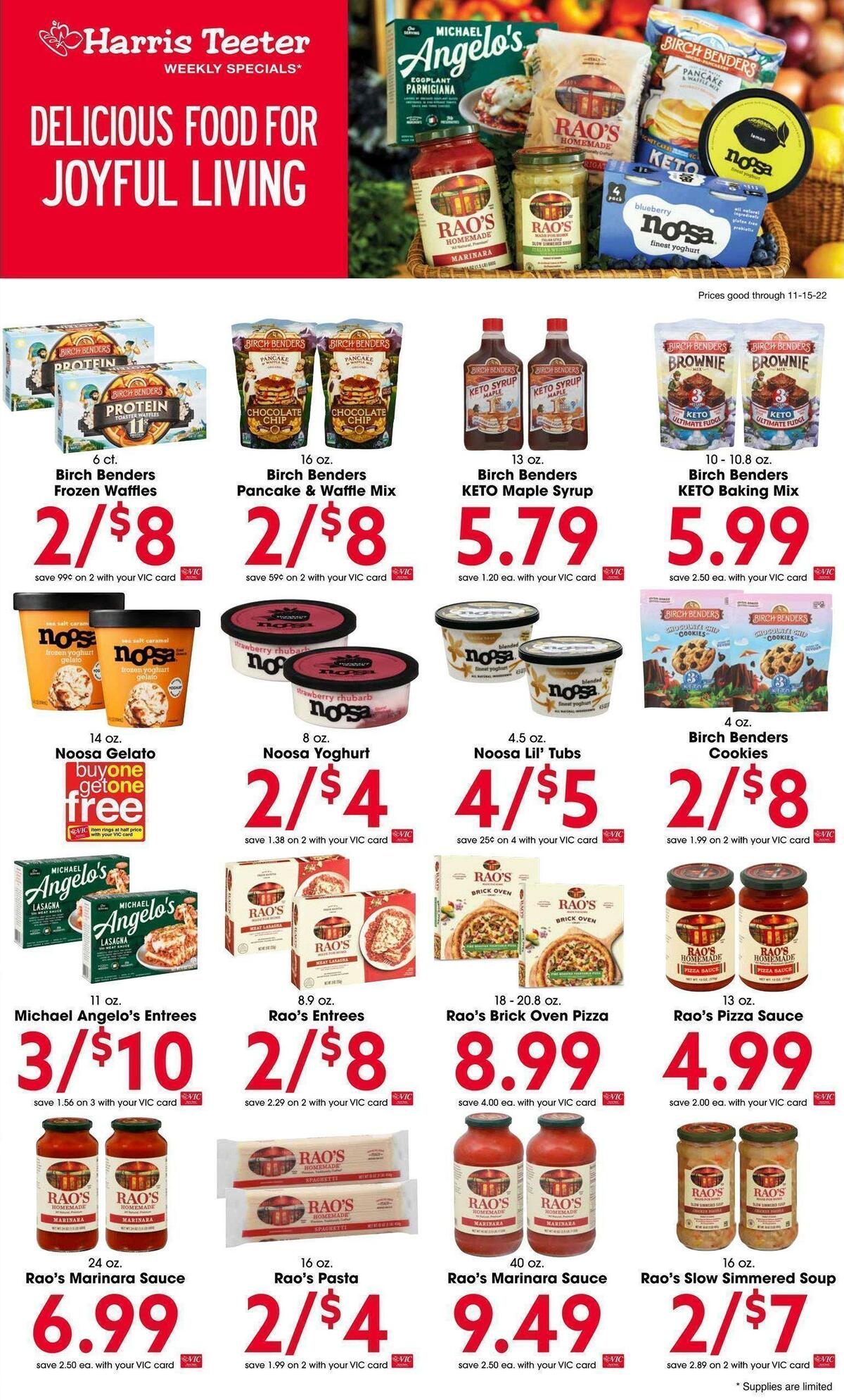 Harris Teeter Weekly Ad from November 9