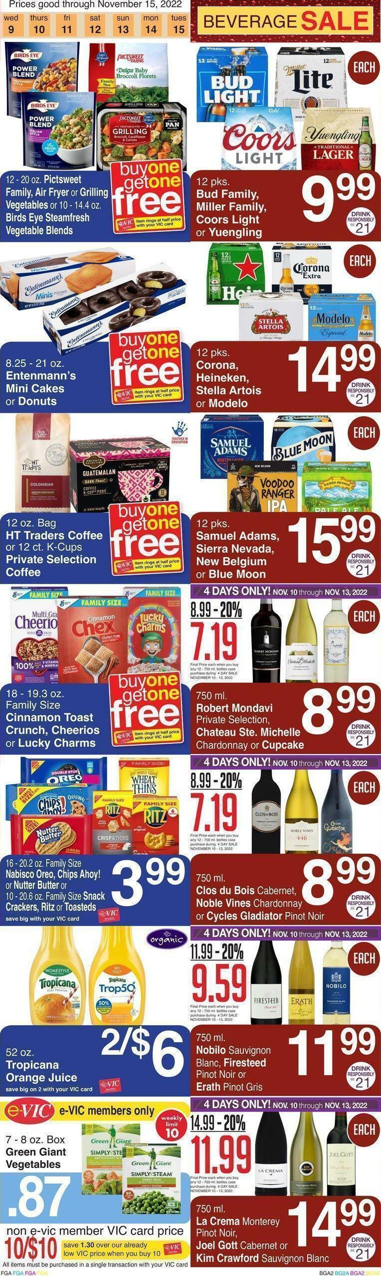 Harris Teeter Weekly Ad from November 9