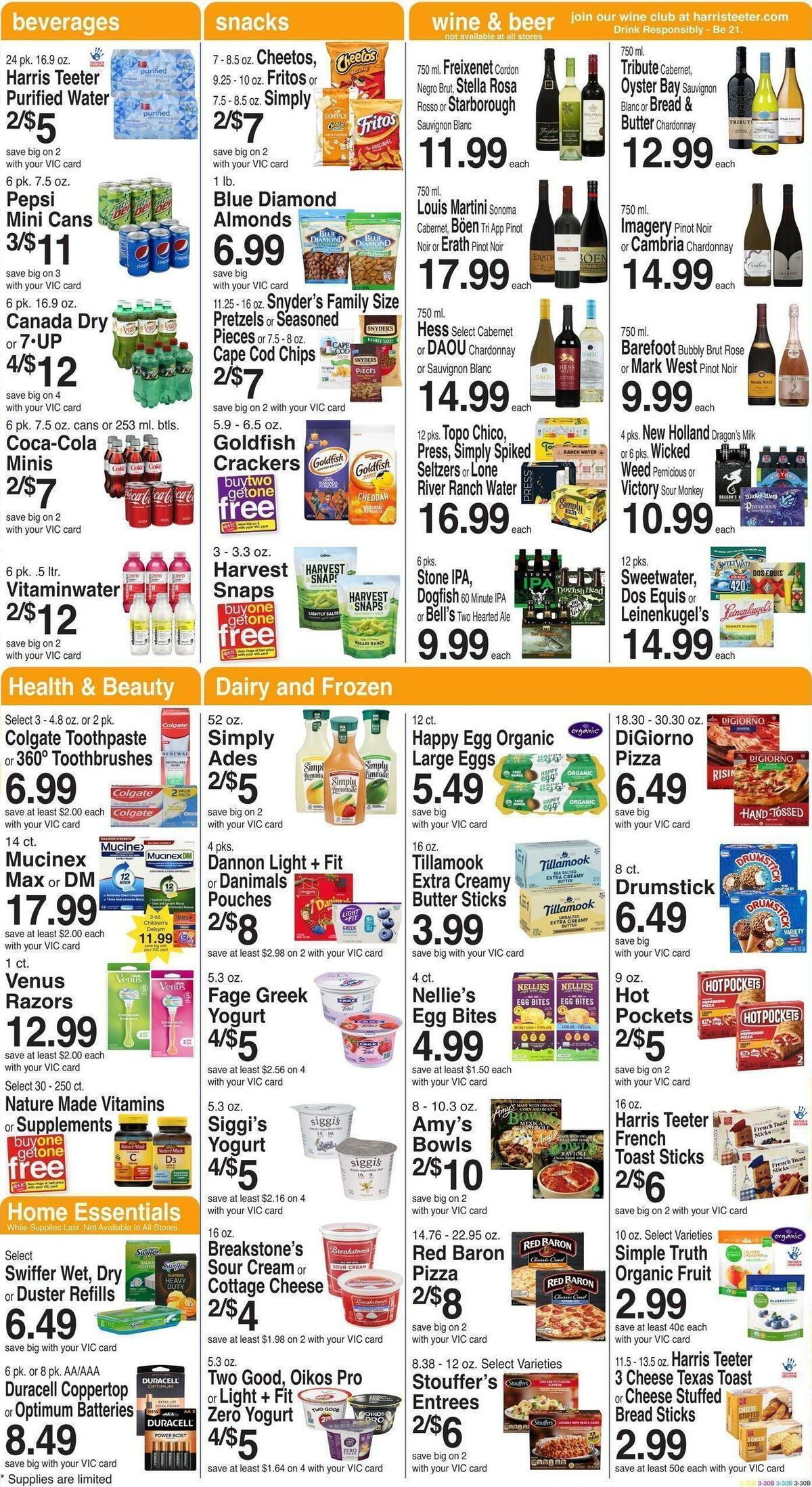 Harris Teeter Weekly Ad from November 9