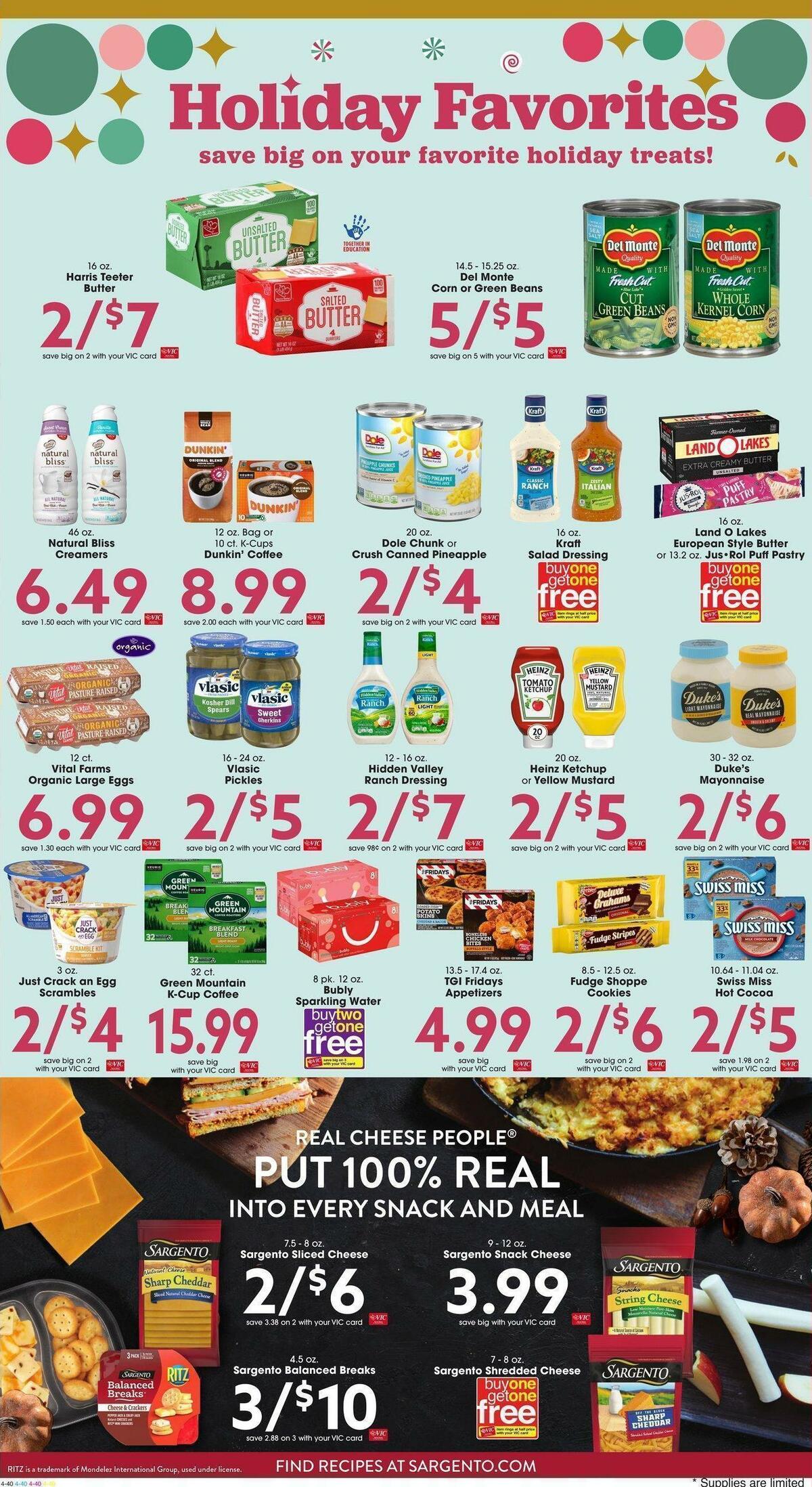 Harris Teeter Weekly Ad from November 9