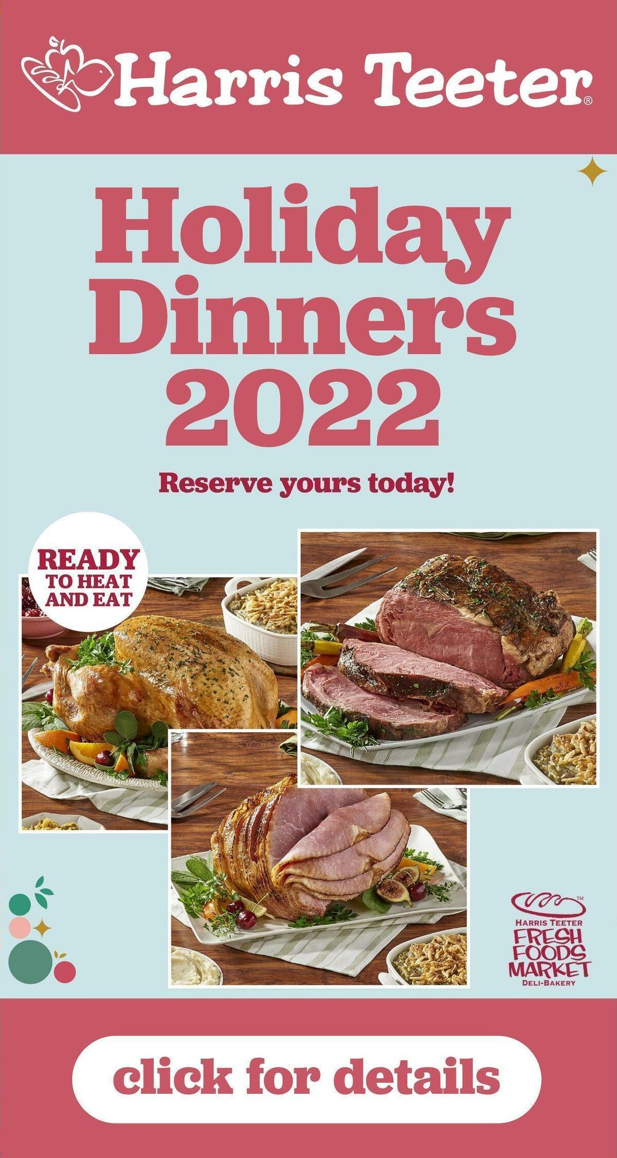 Harris Teeter Weekly Ad from November 9