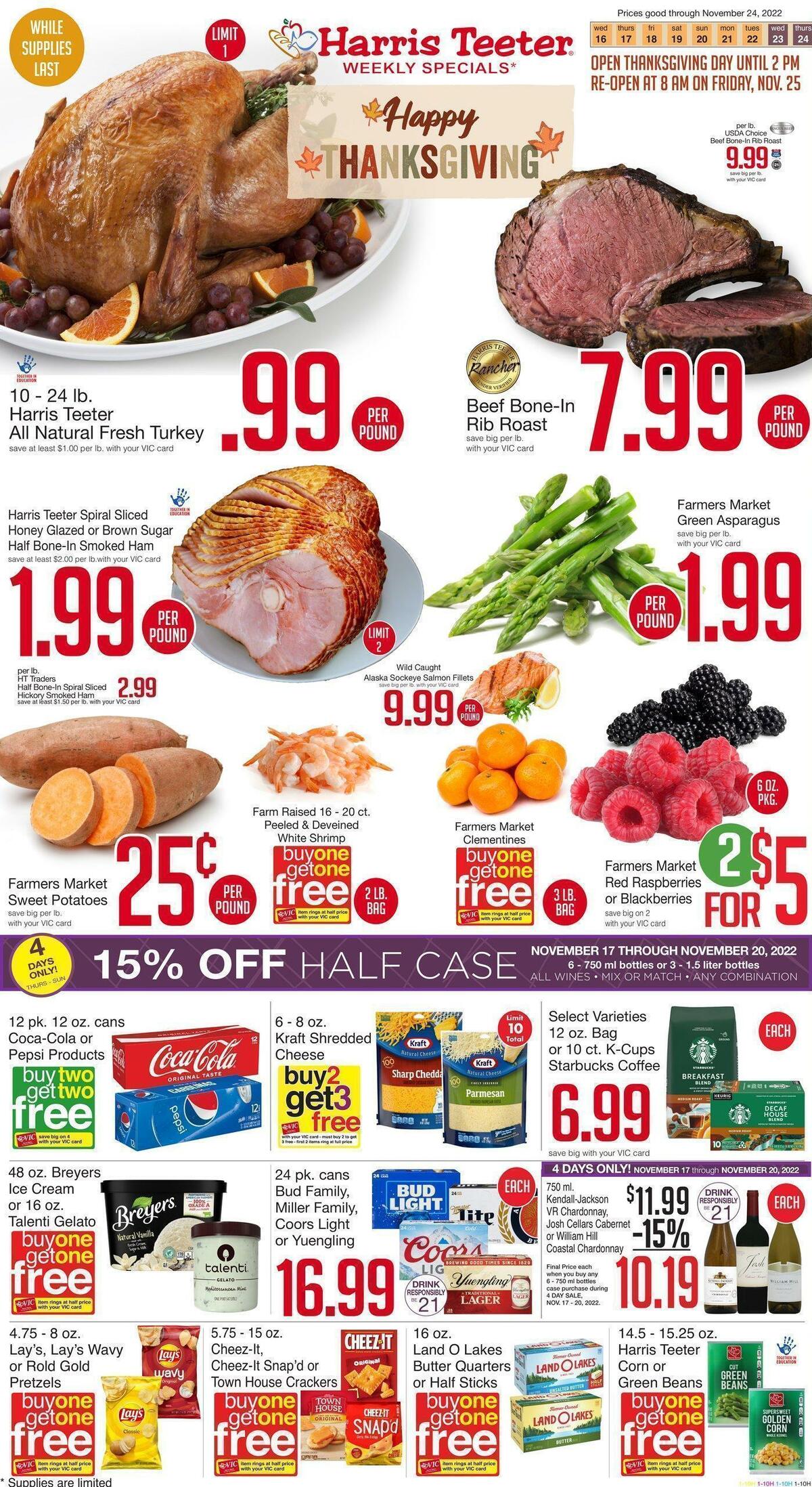 Harris Teeter Weekly Ad from November 16