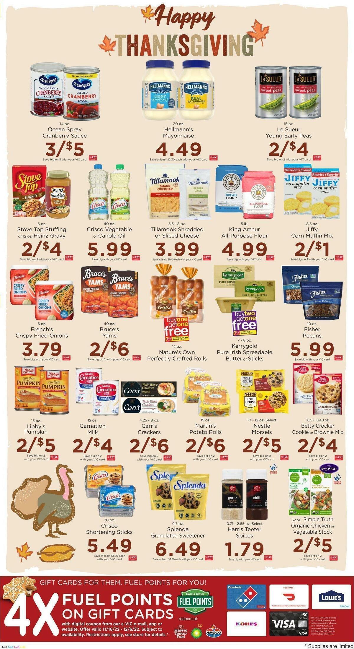 Harris Teeter Weekly Ad from November 16
