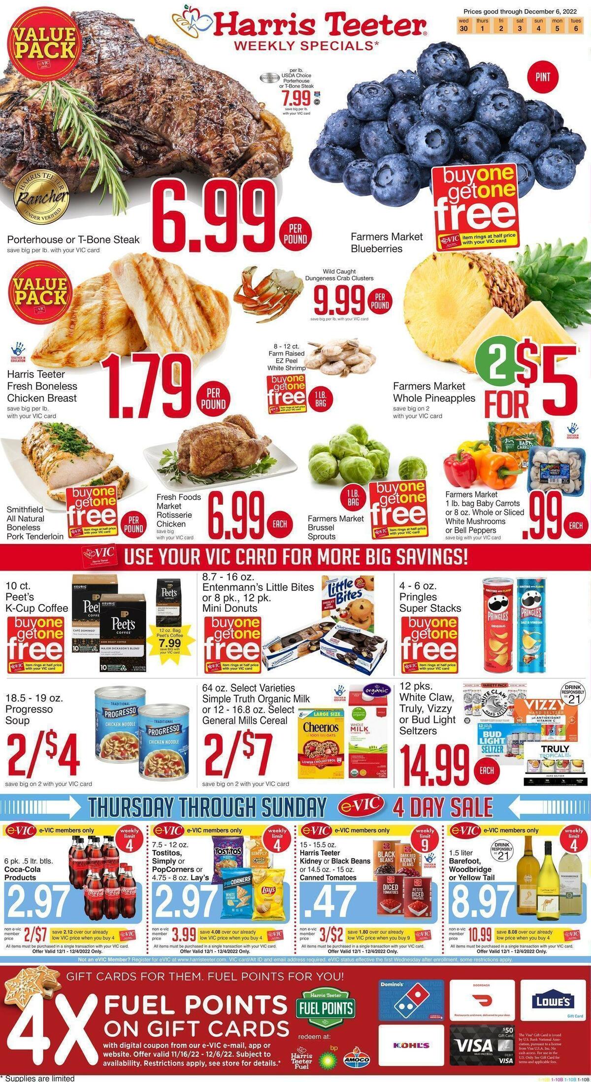 Harris Teeter Weekly Ad from November 30