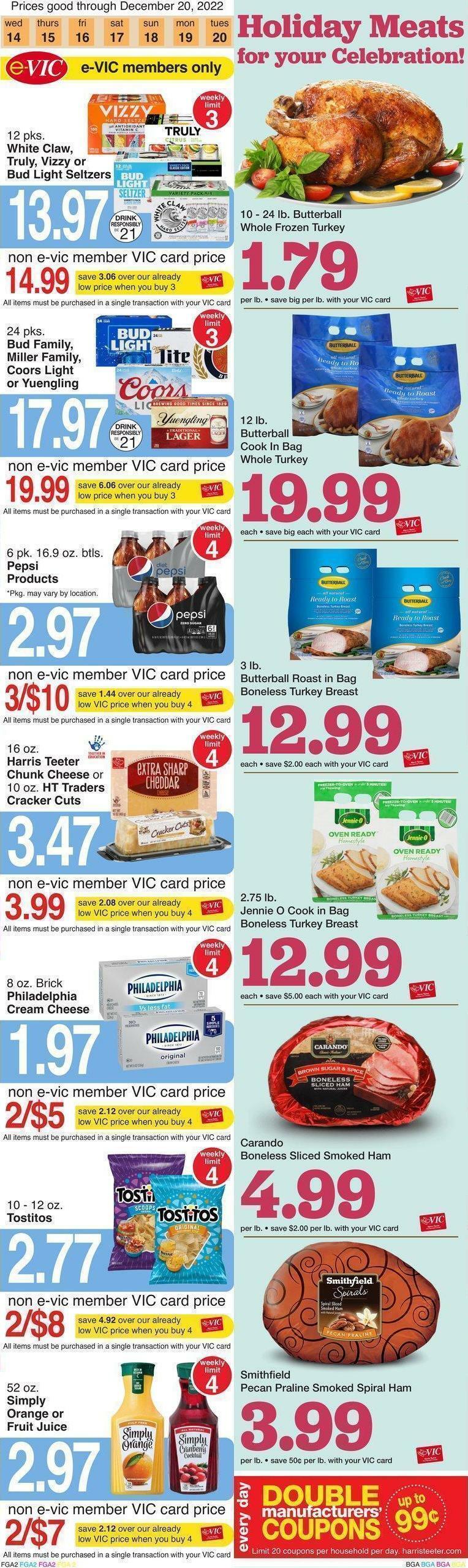 Harris Teeter Weekly Ad from December 14