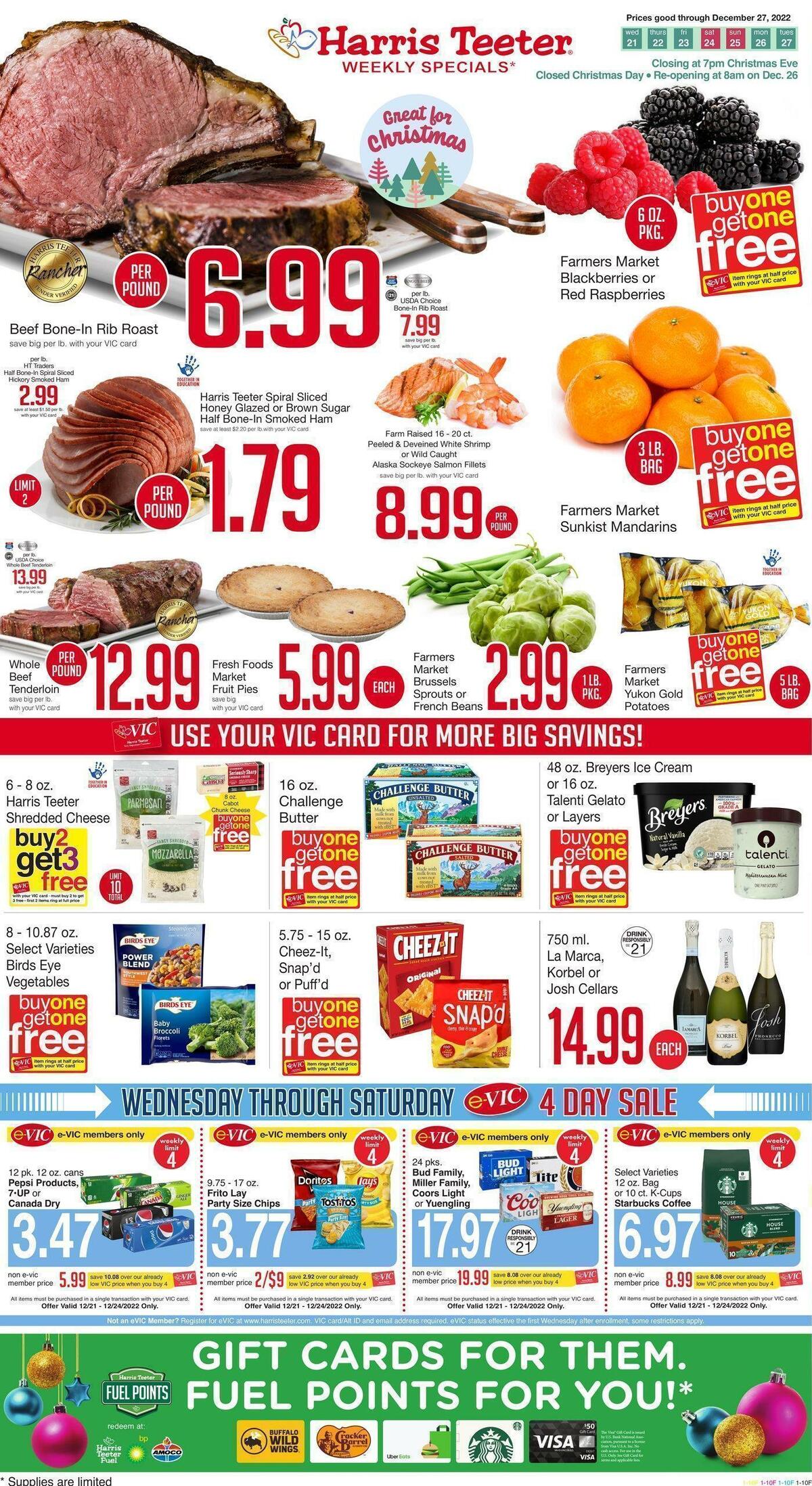 Harris Teeter Weekly Ad from December 21
