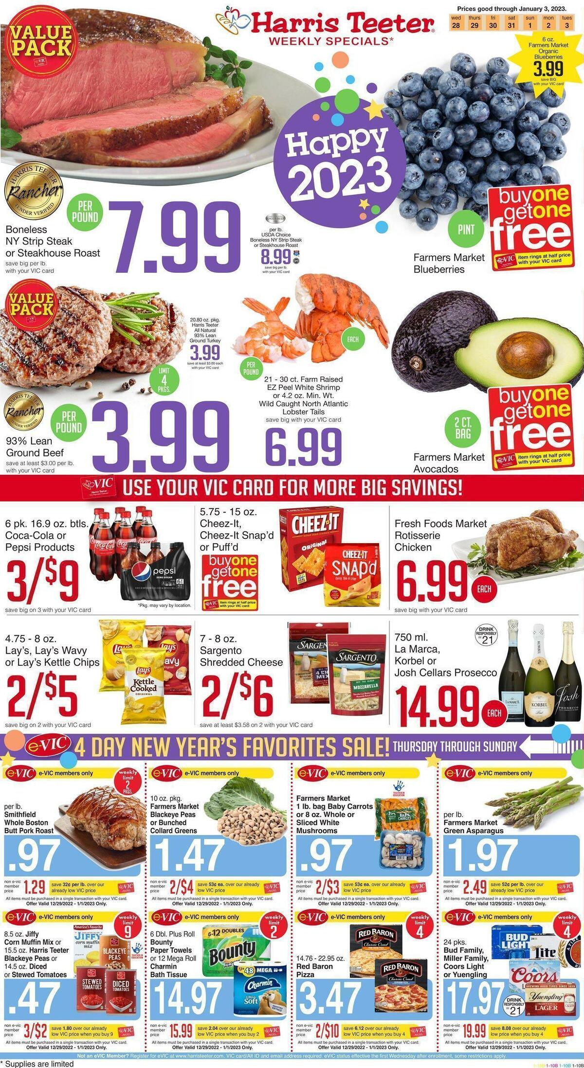 Harris Teeter Weekly Ad from December 28