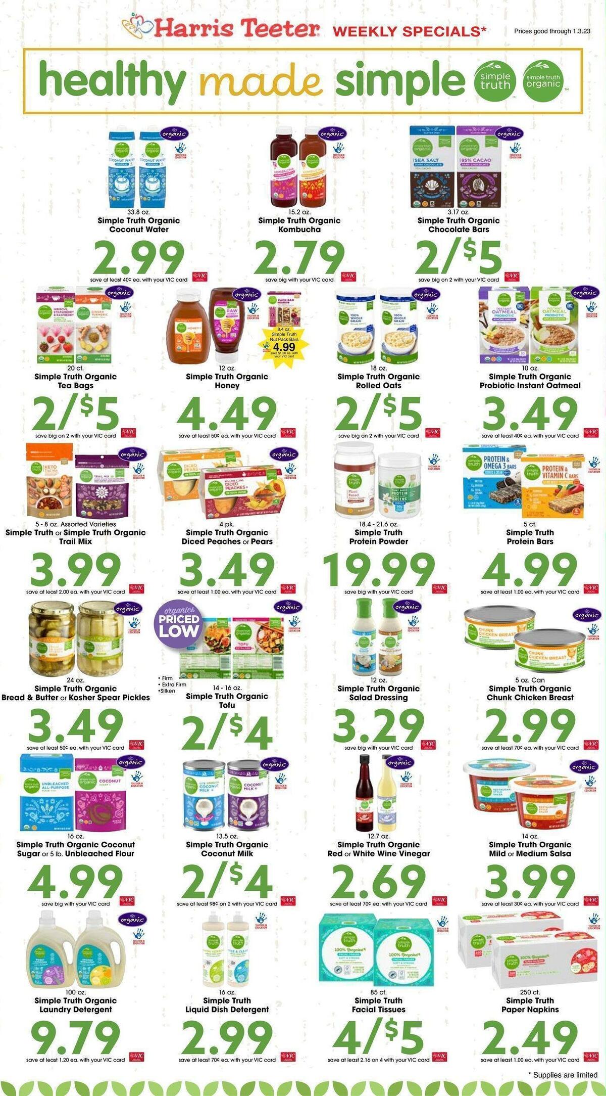 Harris Teeter Weekly Ad from December 28