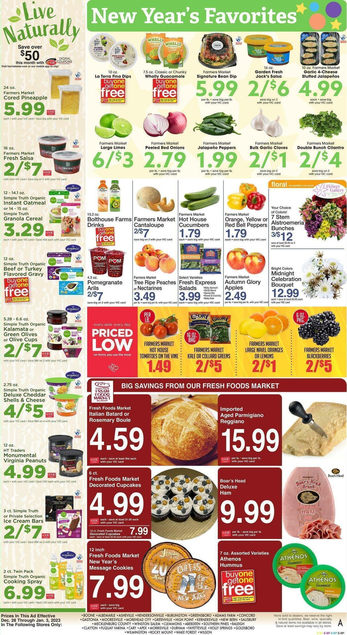 Harris Teeter Weekly Ad from December 28